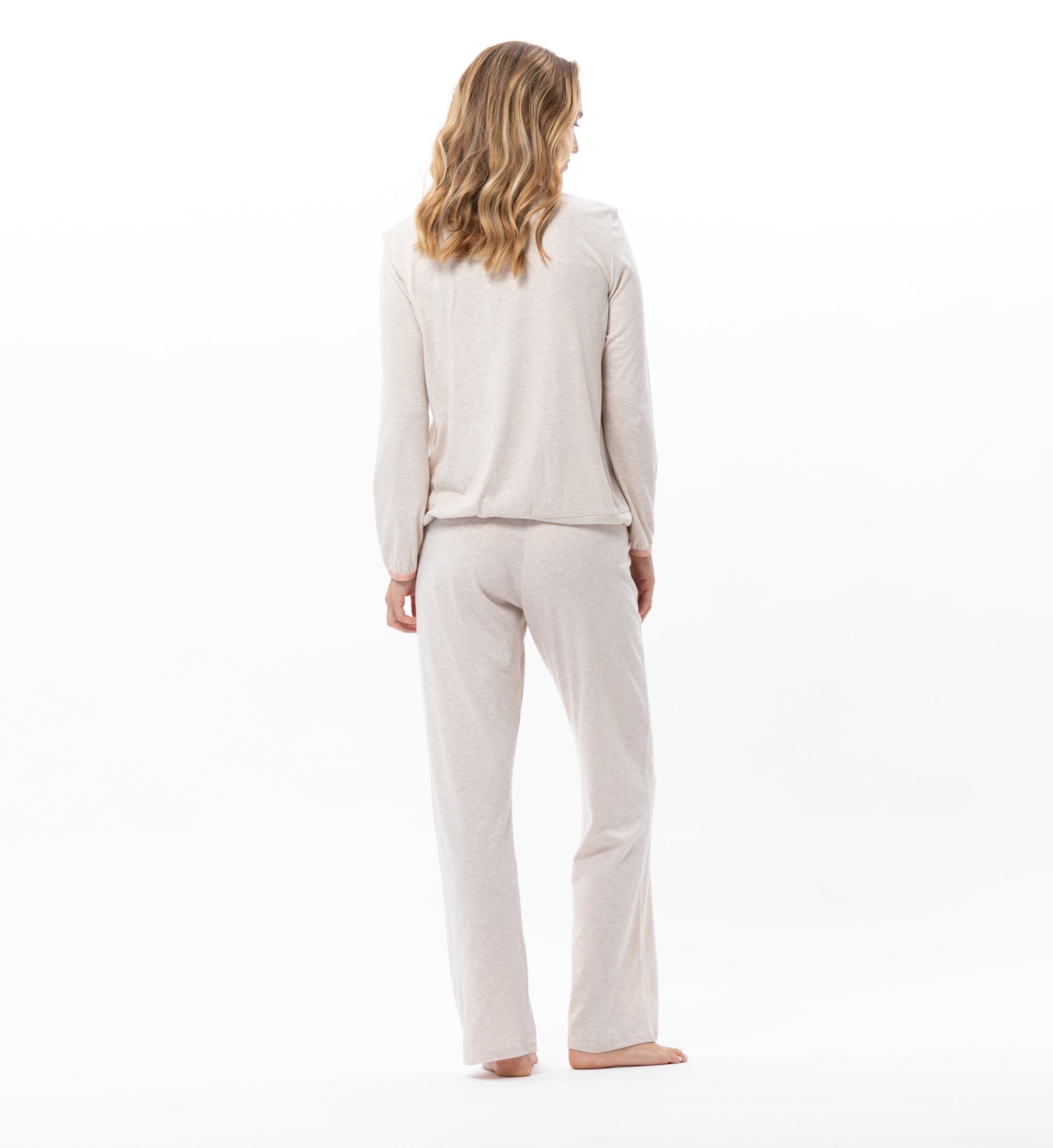 Cotton modal pajamas LE CHAT Beige