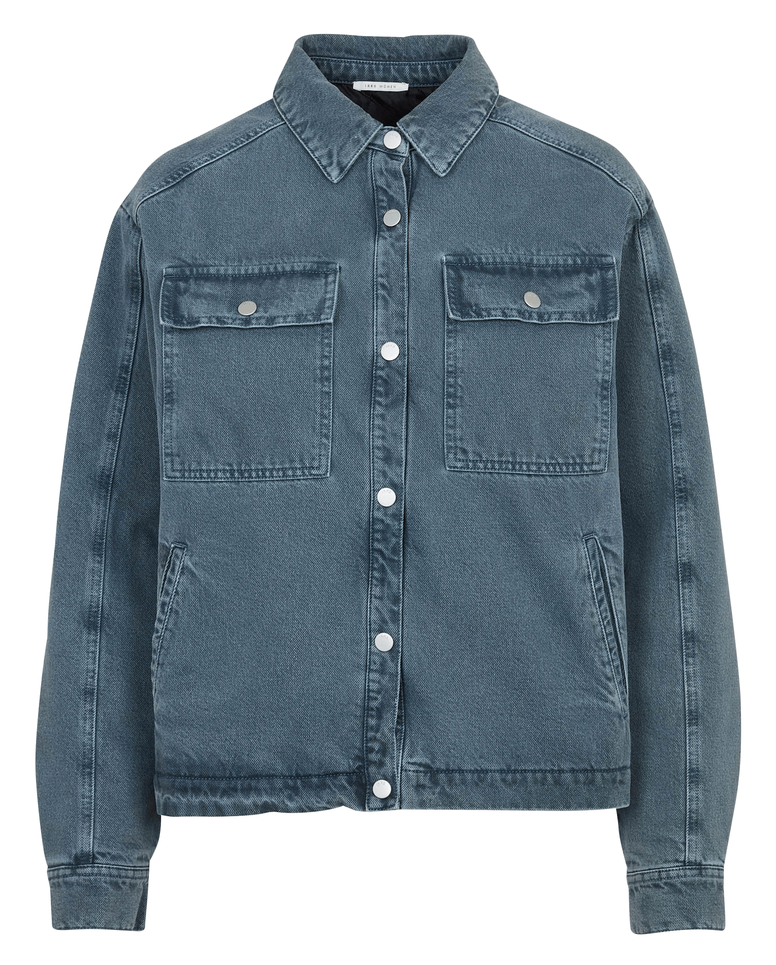 Oversized, katoenen spijkerjasje IKKS Blauw