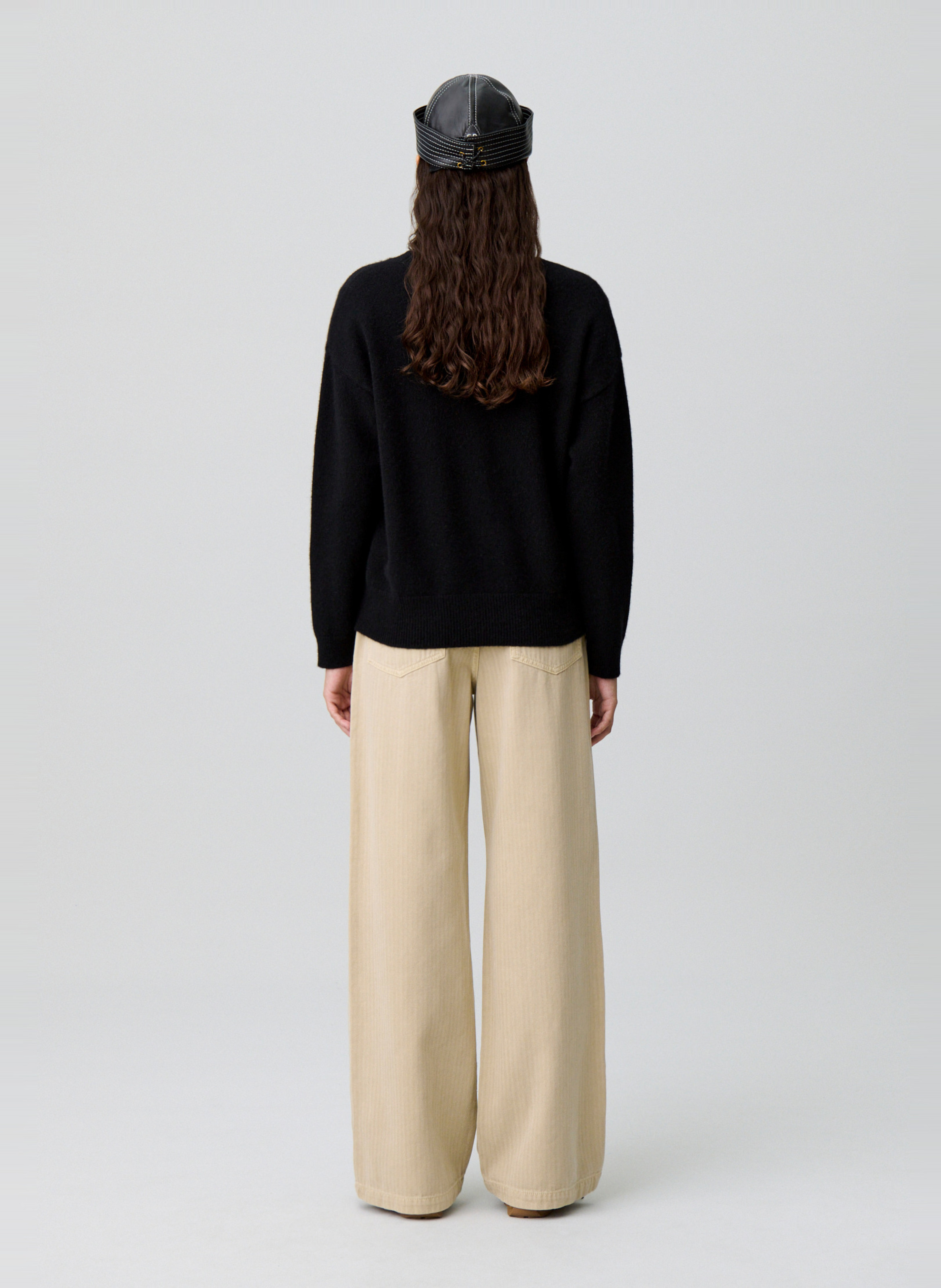 Pull col rond en cachemire CLAUDIE PIERLOT Noir