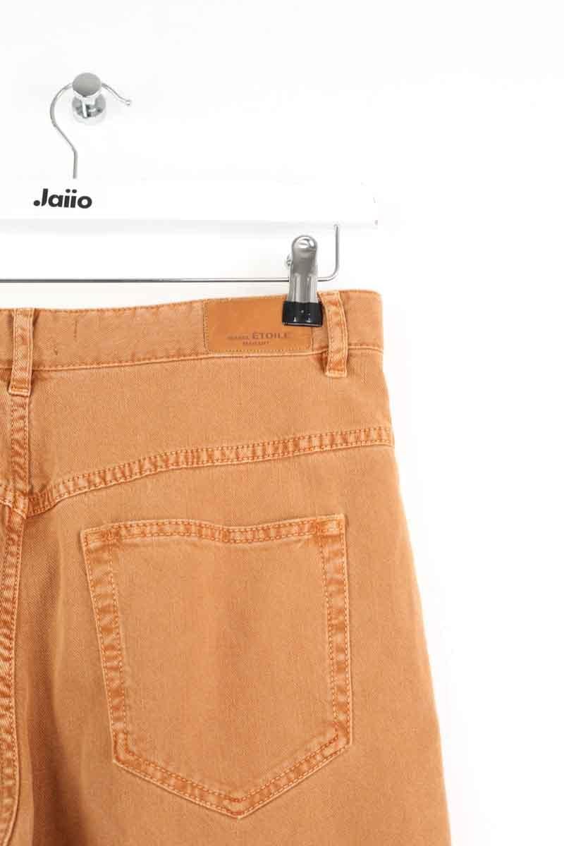 Straight cotton-blend pants ISABEL MARANT ÉTOILE - SECONDE MAIN Brown