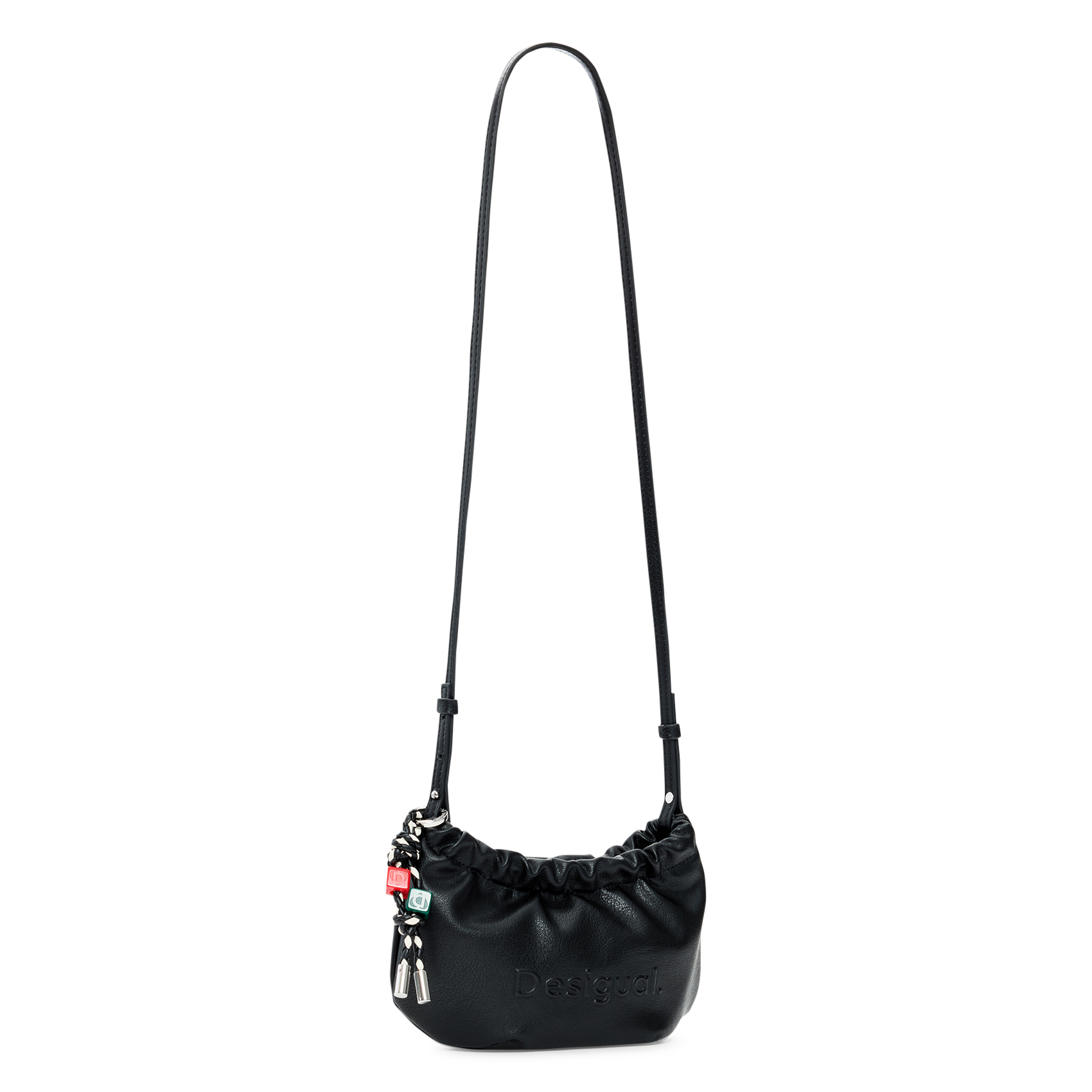 Bolso bandolera de efecto cuero DESIGUAL Negro