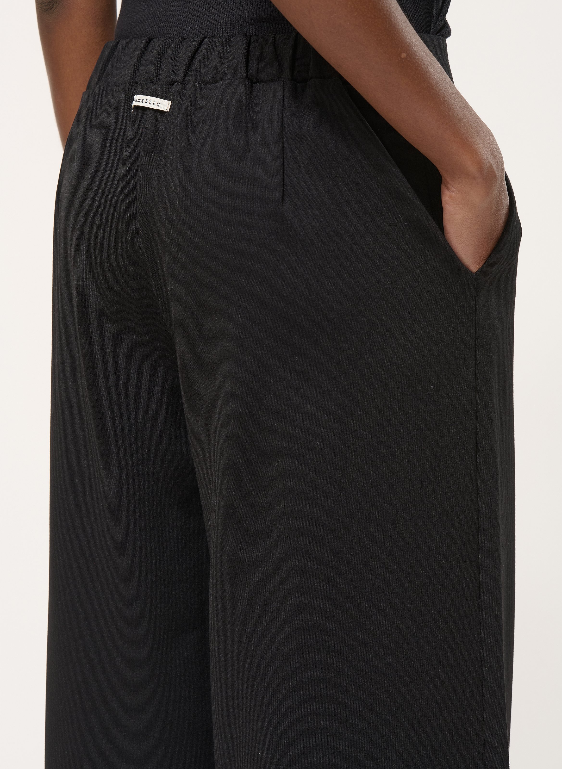 Pantalon large taille haute HUMILITY Noir