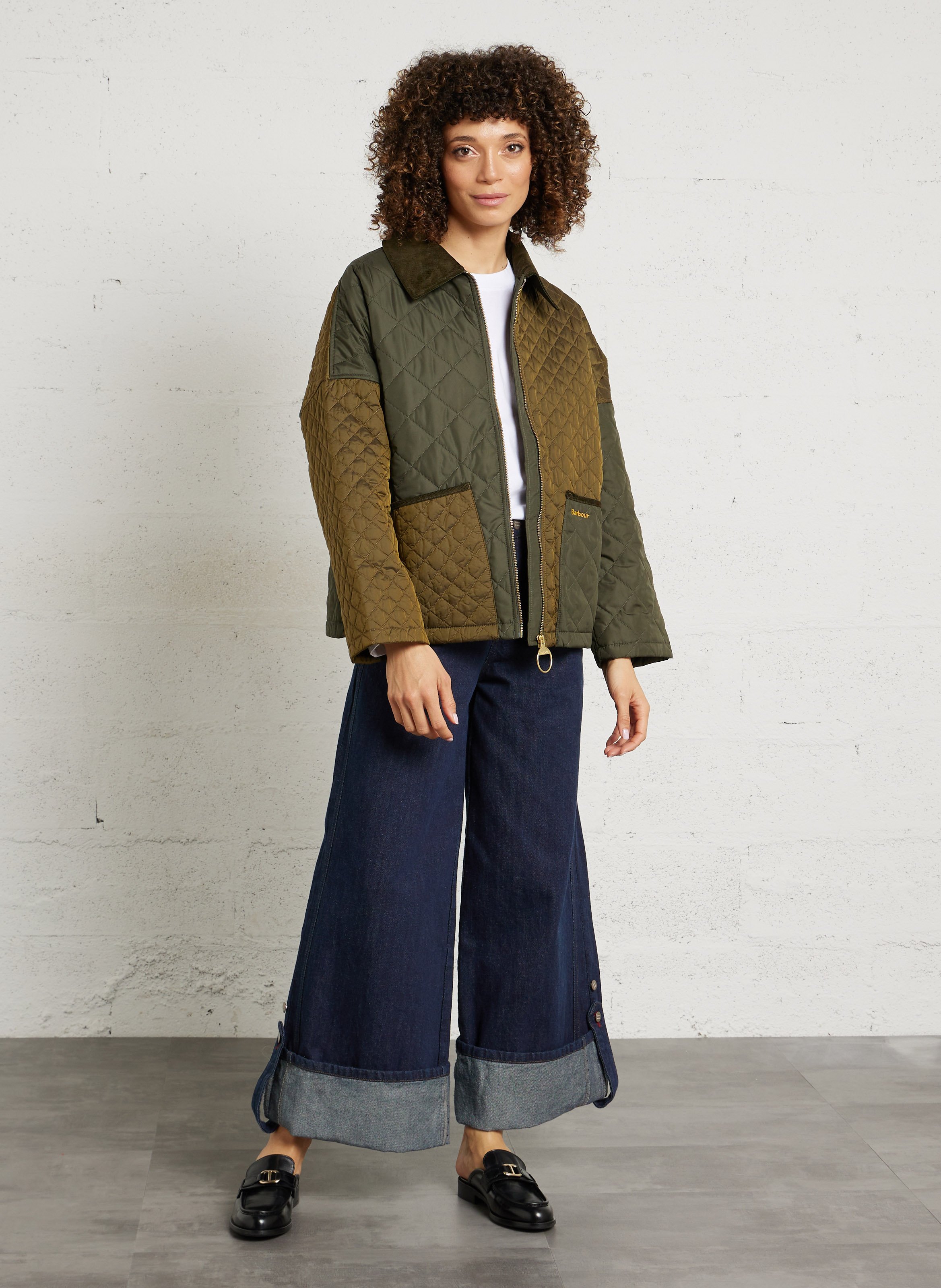 Mocassins ouverts en cuir lisse BILLI BI Noir