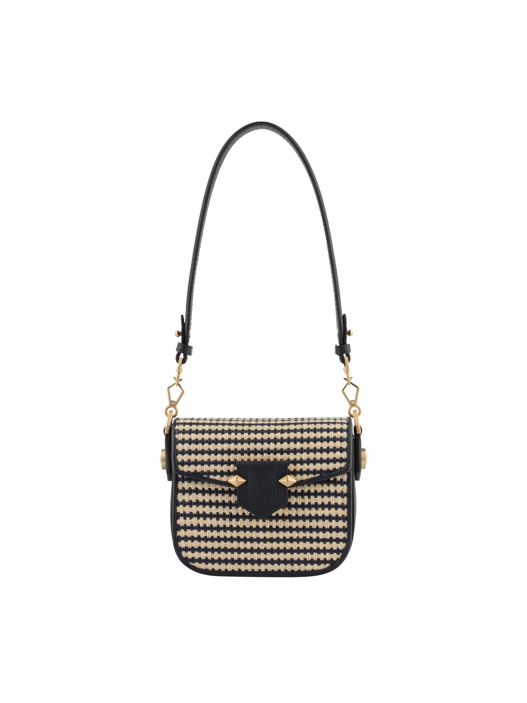 Calfskin leather shoulder bag POURCHET