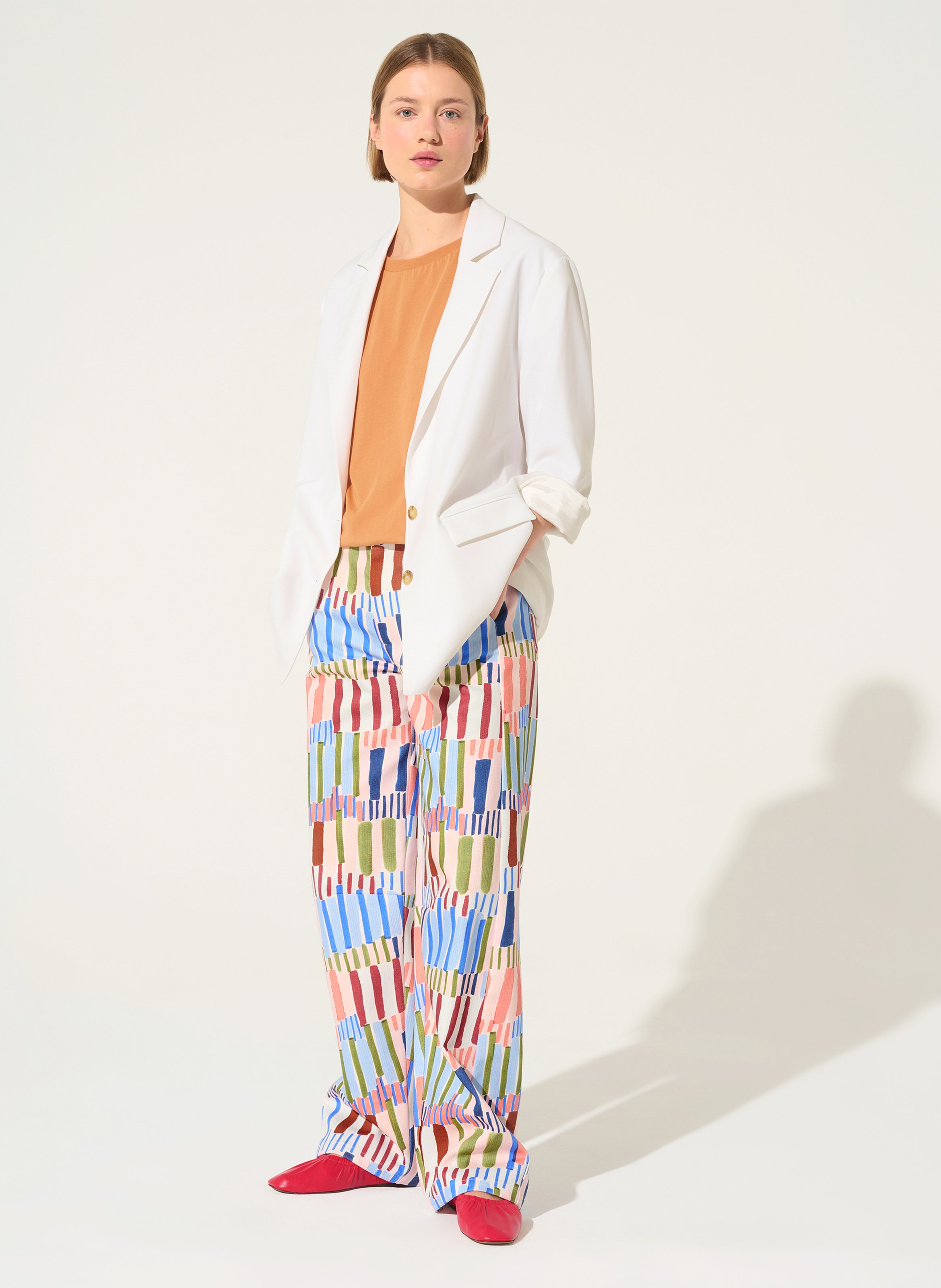 Jean ballon imprimé en coton COTELAC ACOTE Bleu