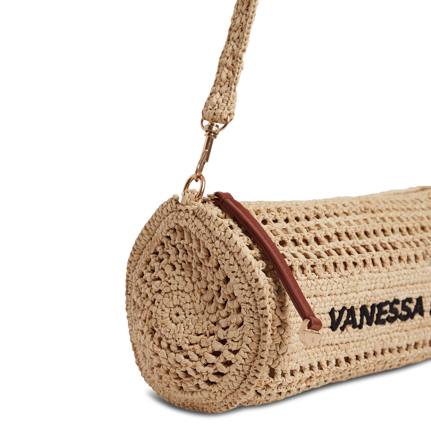 Handtas van raffia VANESSA BRUNO Beige