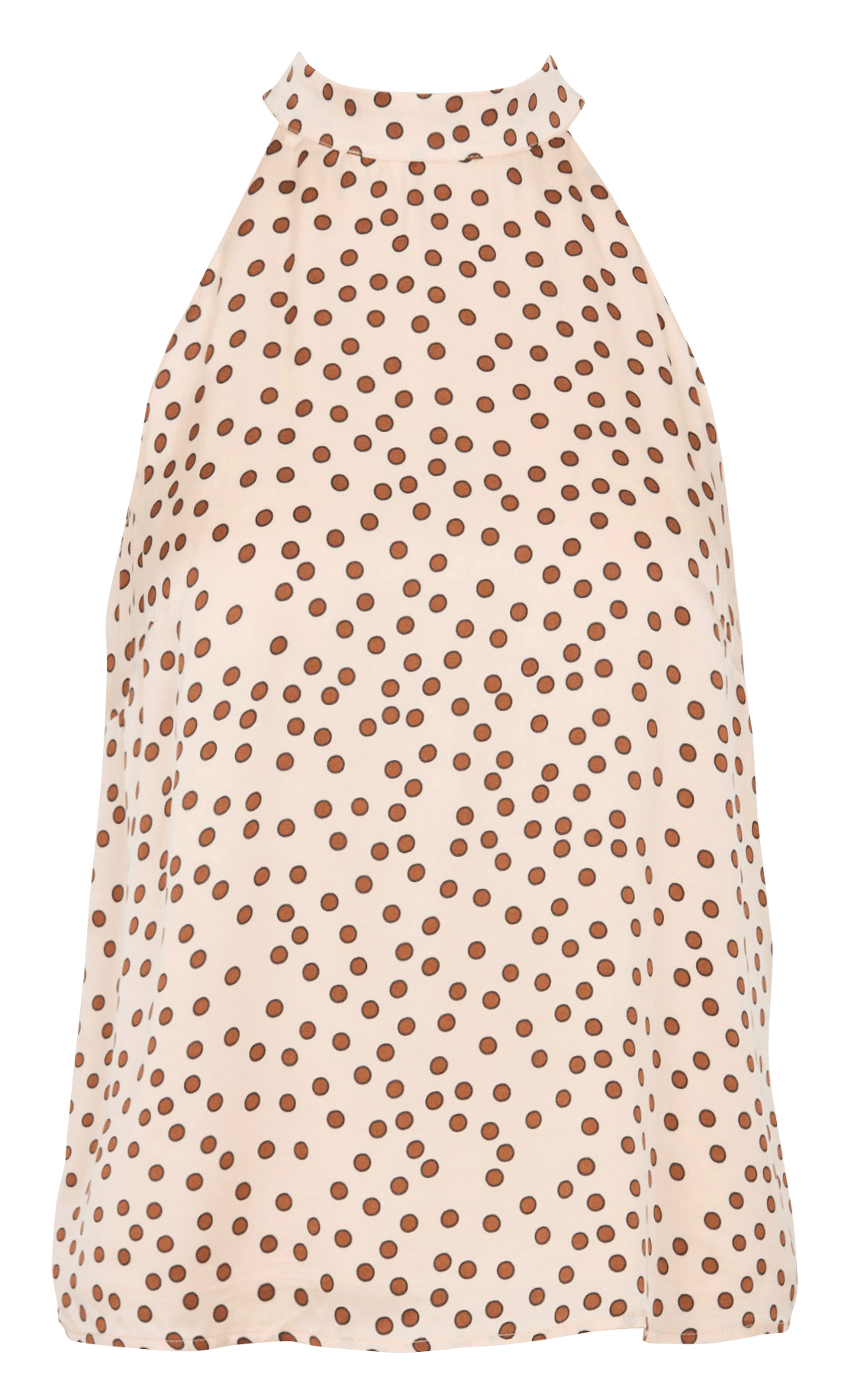 Top col montant à pois MAISON 123 Beige