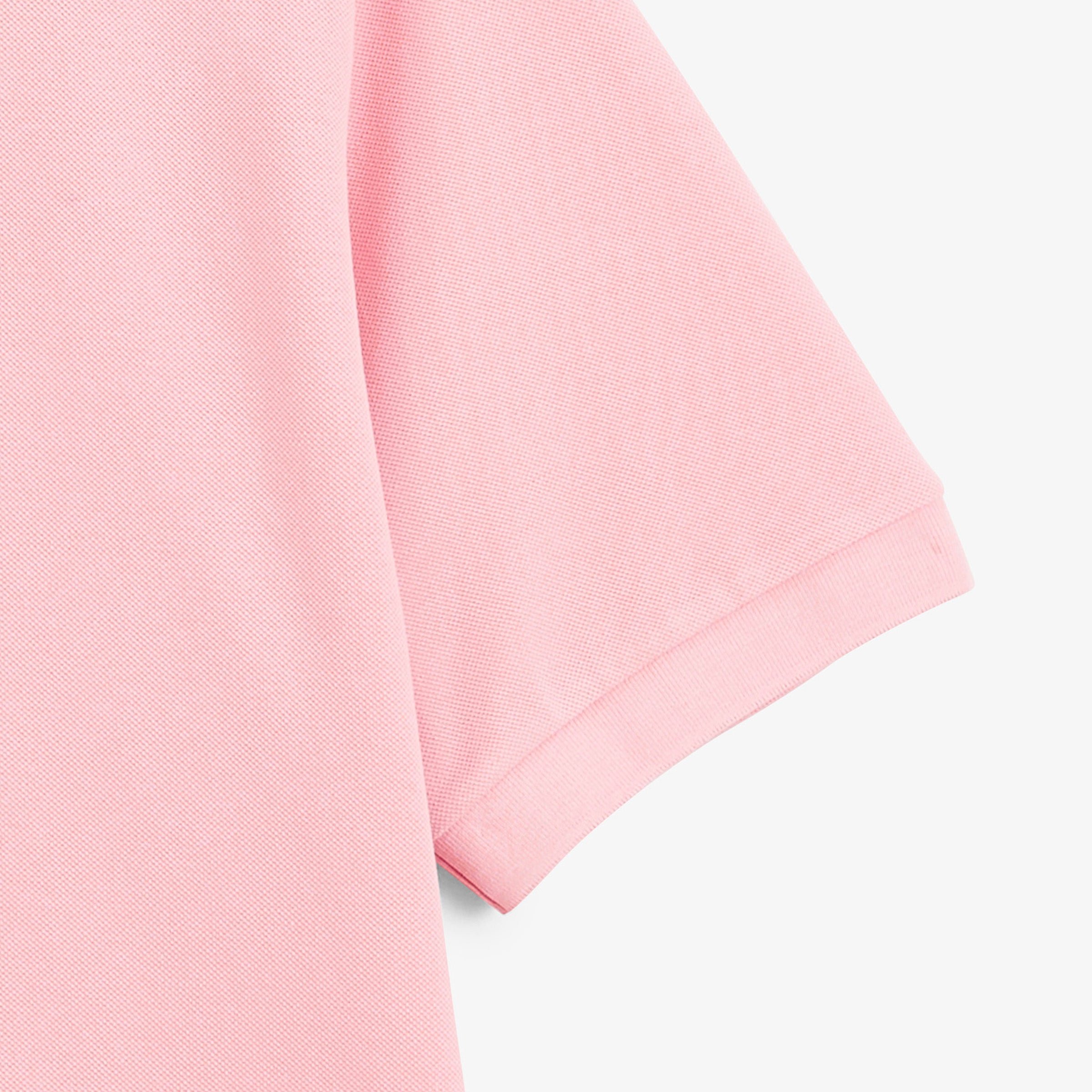 Short-sleeved cotton piqué polo SERGE BLANCO Pink