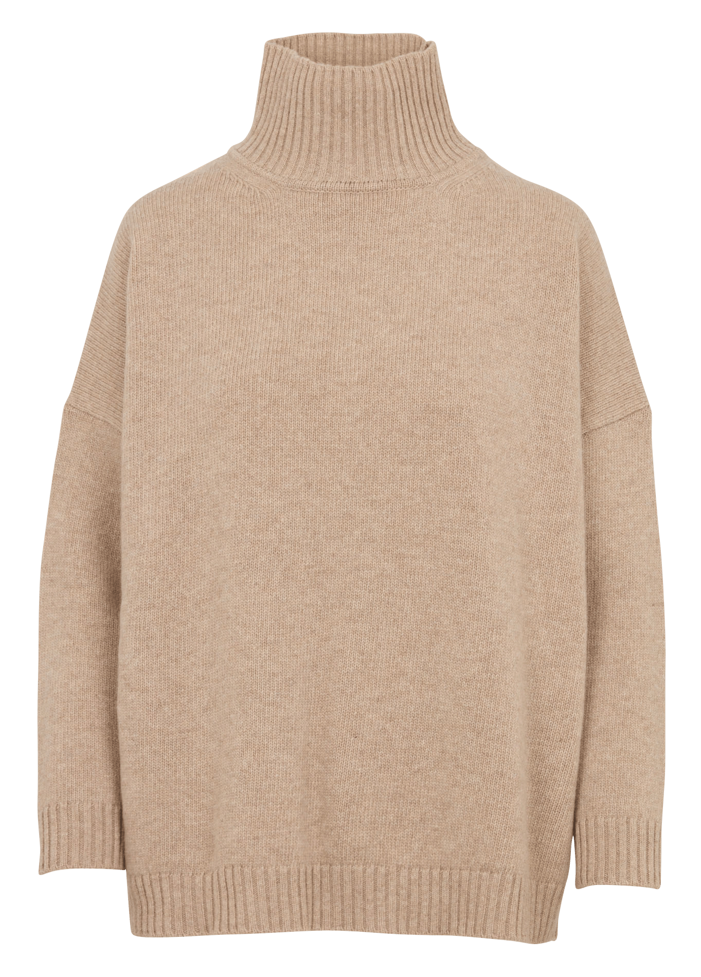 Loose-fit wool sweater with high neck MAX MARA WEEK END Beige