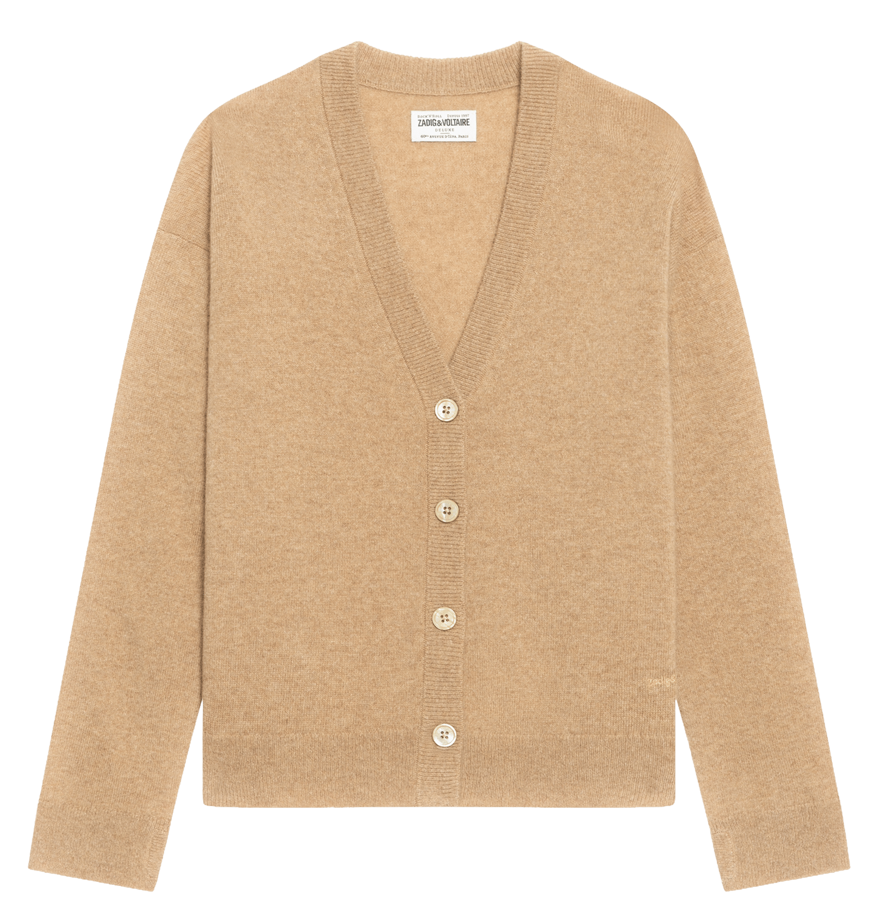 Straight cashmere vest | Beige ZADIG&VOLTAIRE Women
