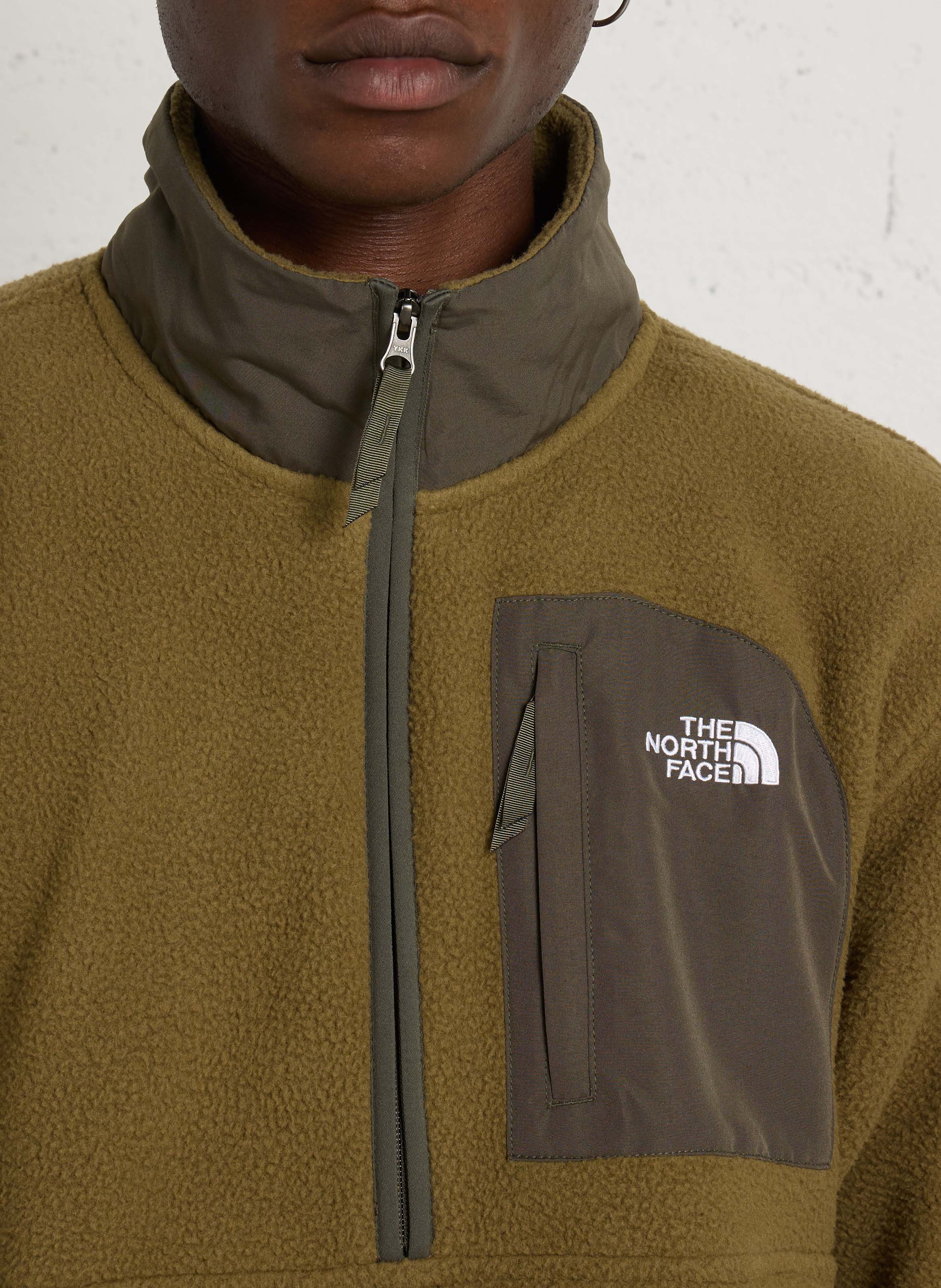 Oversized high-neck fleece THE NORTH FACE Khaki