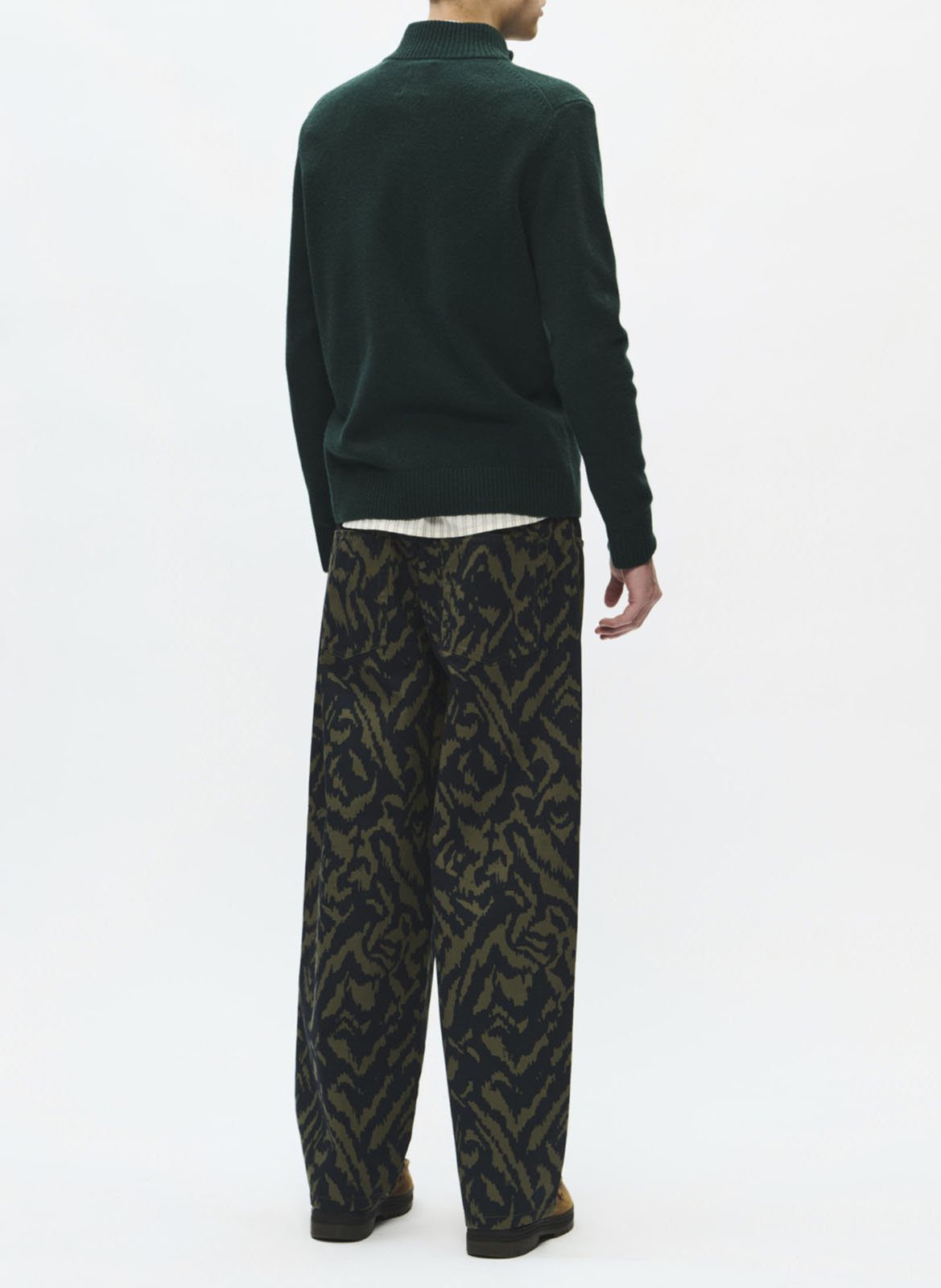Pull droit en laine | Vert WOOD WOOD Homme