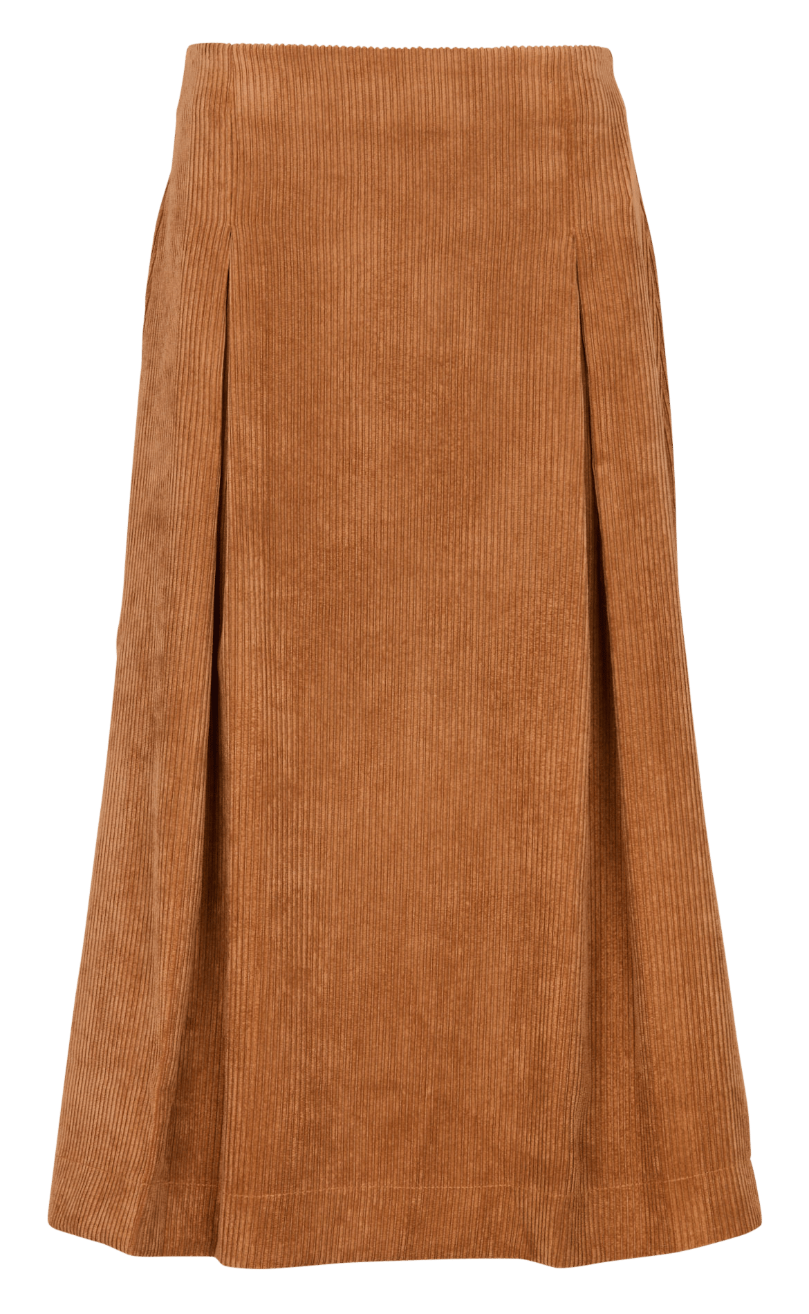 Uitlopende rok van corduroy LA FEE MARABOUTEE Bruin