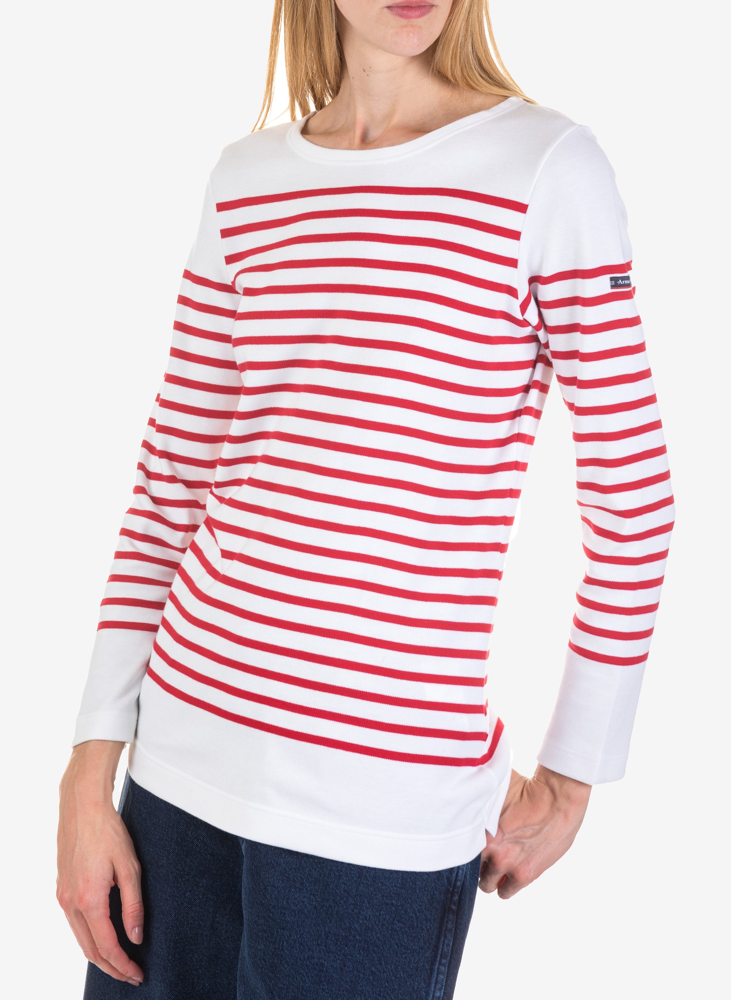 Jersey Breton top with boat neck ARMOR LUX