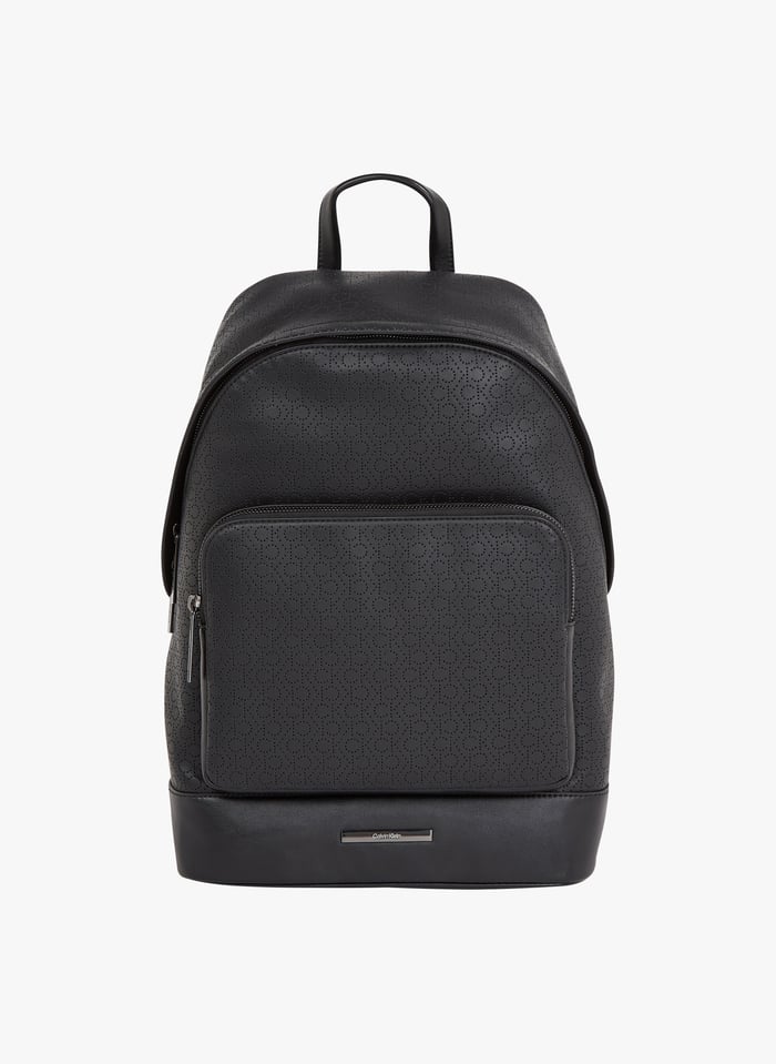 Black Recycled mixed fibre backpack