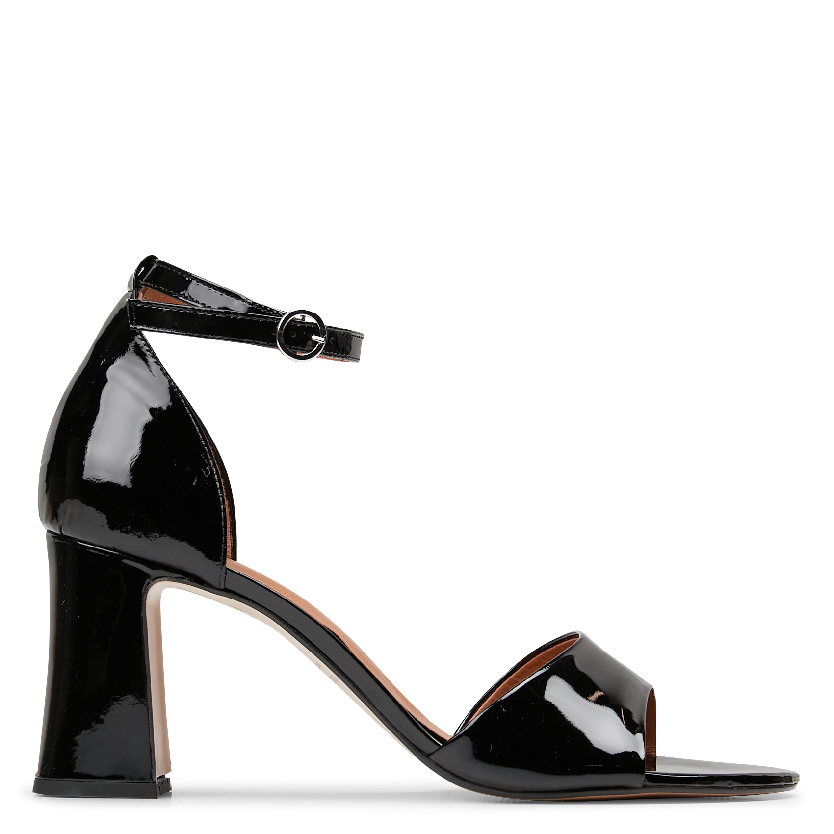 Sandales Hautes Dune Marleen Cross Vamp – Taille 9, Cuir Verni Nude, Neuf Sans Emballage