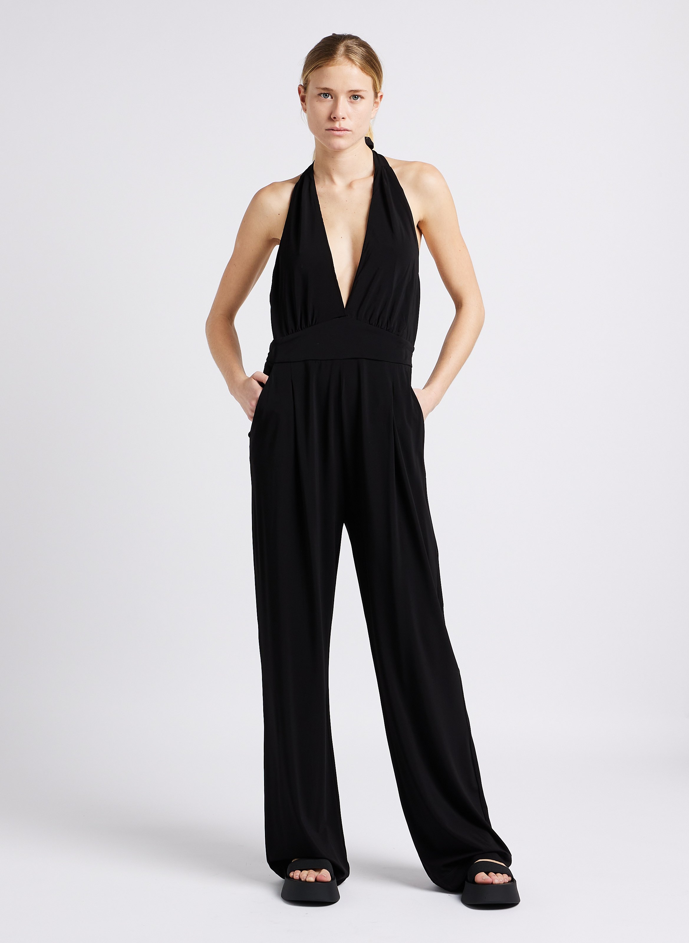 Combinaison de plage dos nu MAX MARA LEISURE Noir