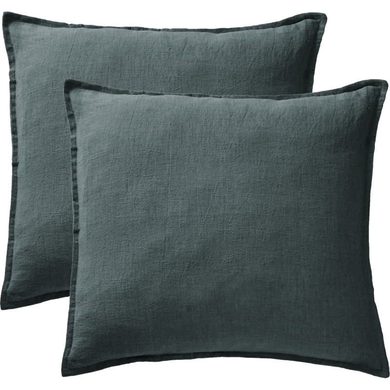 Cotton percale pillow case L'EFFET PAPILLON