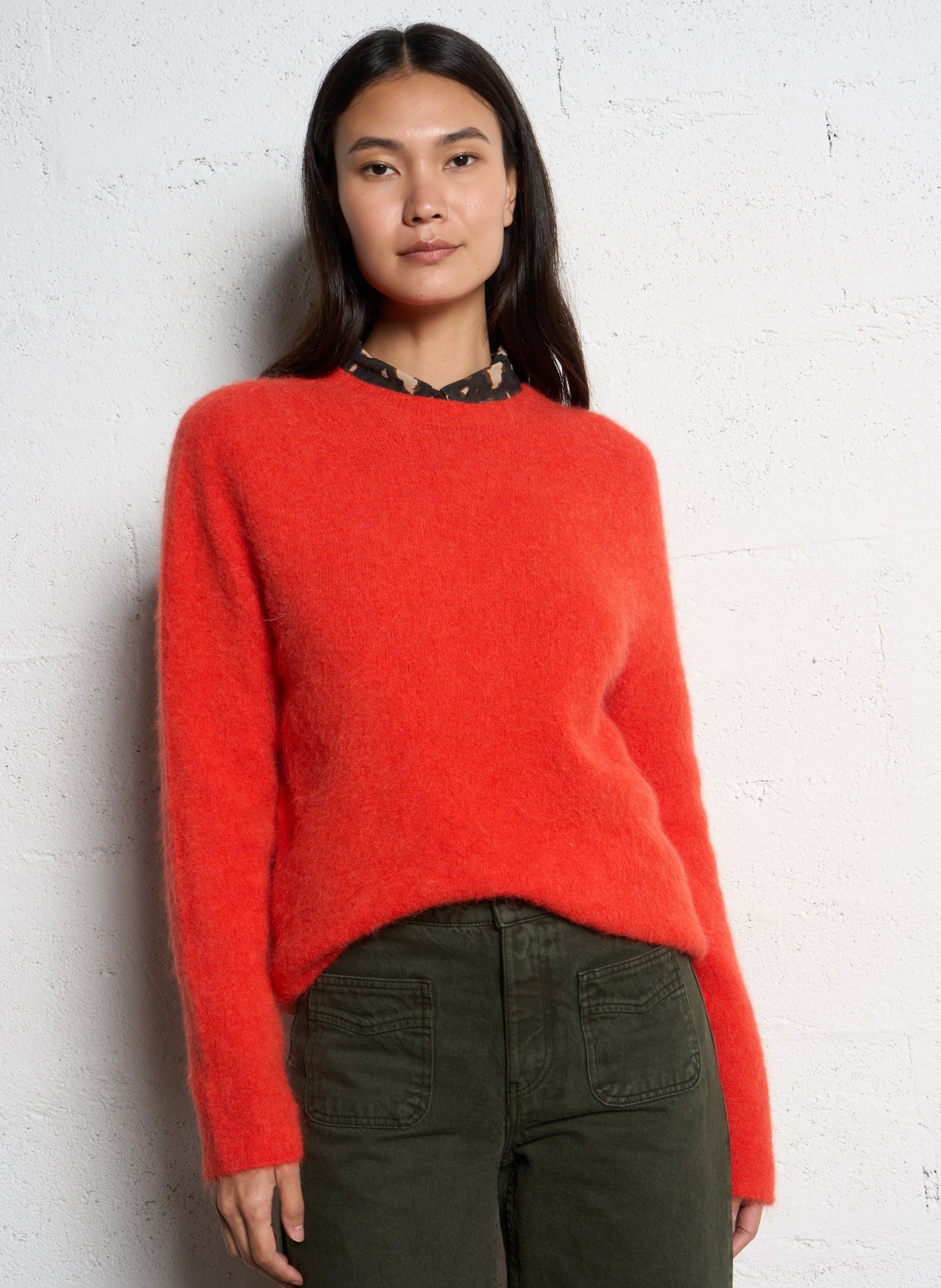 Trui met coltrui ONE STEP Oranje