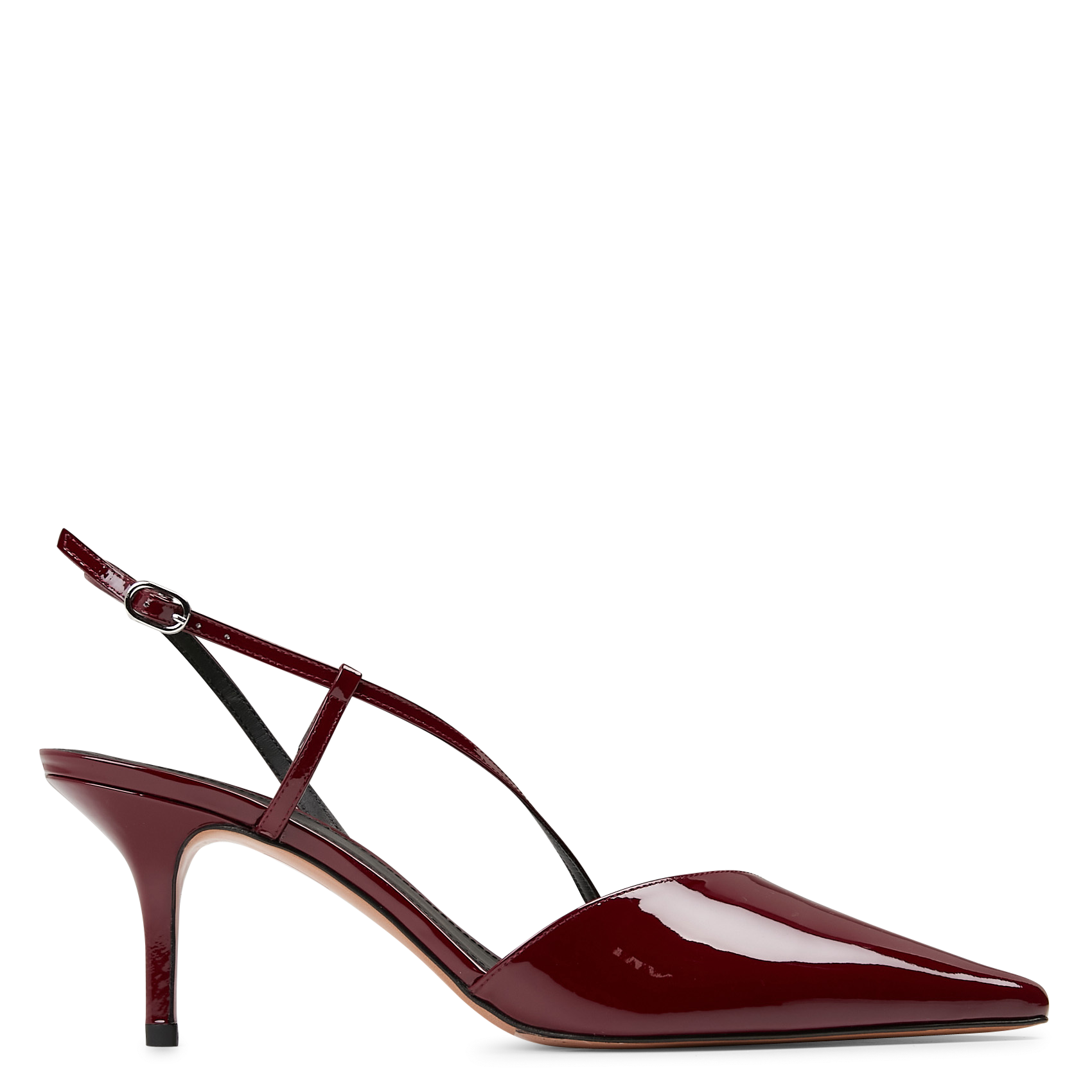 Escarpins en cuir vernis BA&SH Prune