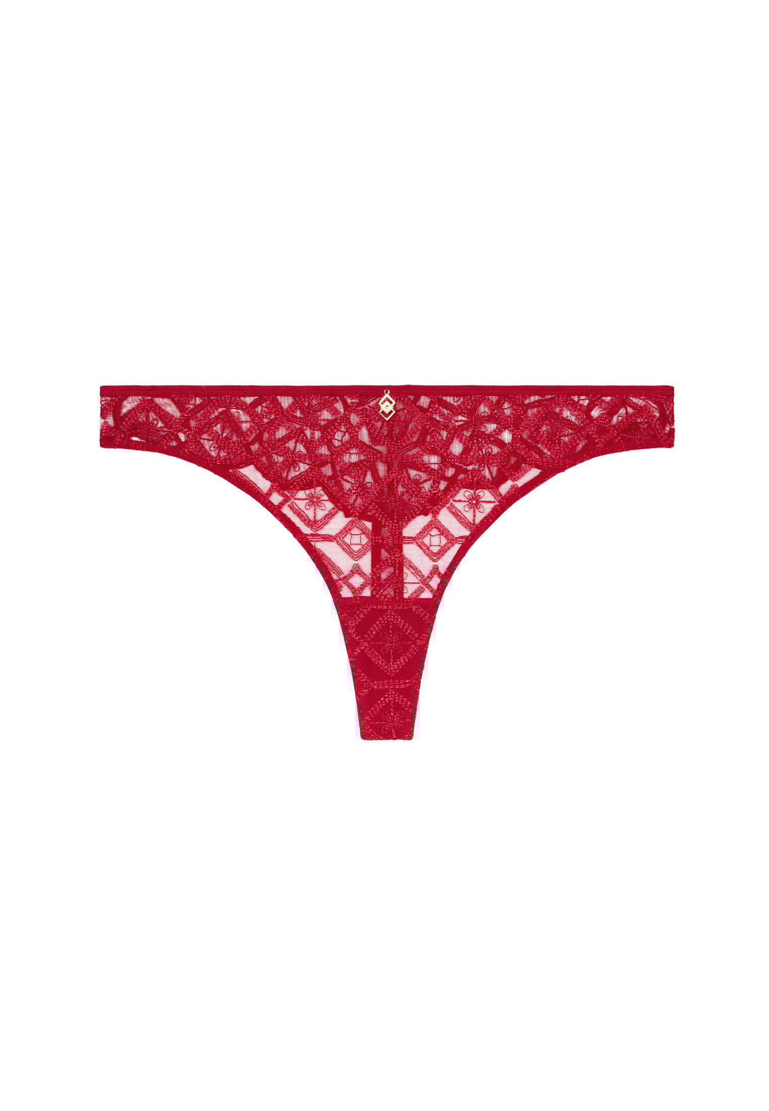 Cotton tanga AUBADE Red