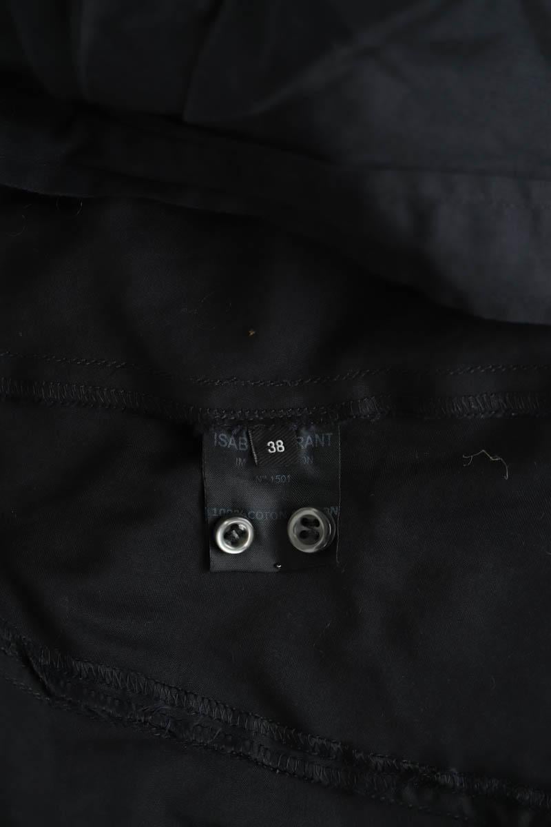 Cotton wrap-over sweater ISABEL MARANT - Seconde Main Black