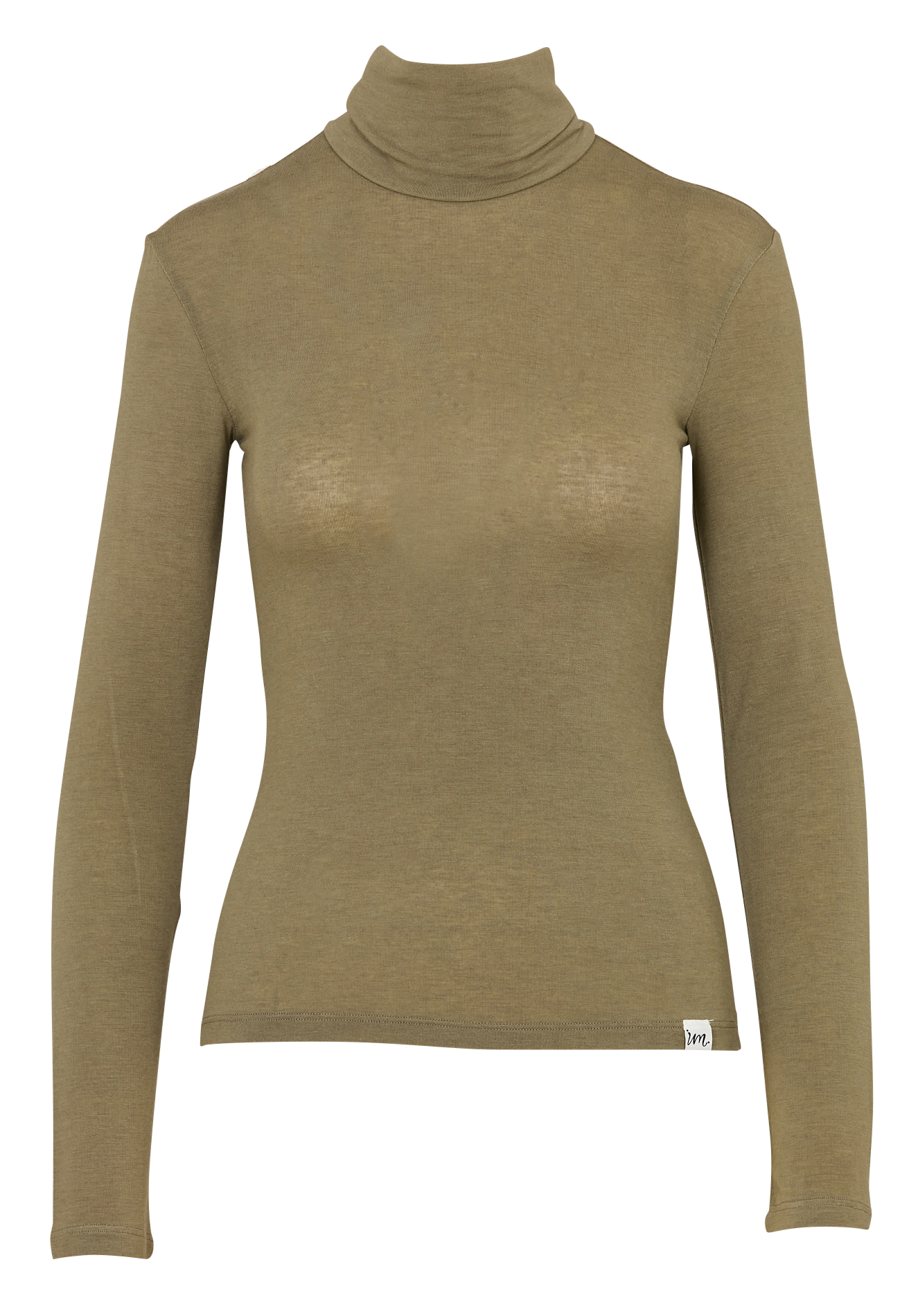 Fitted high-neck T-shirt IMPERIAL Khaki