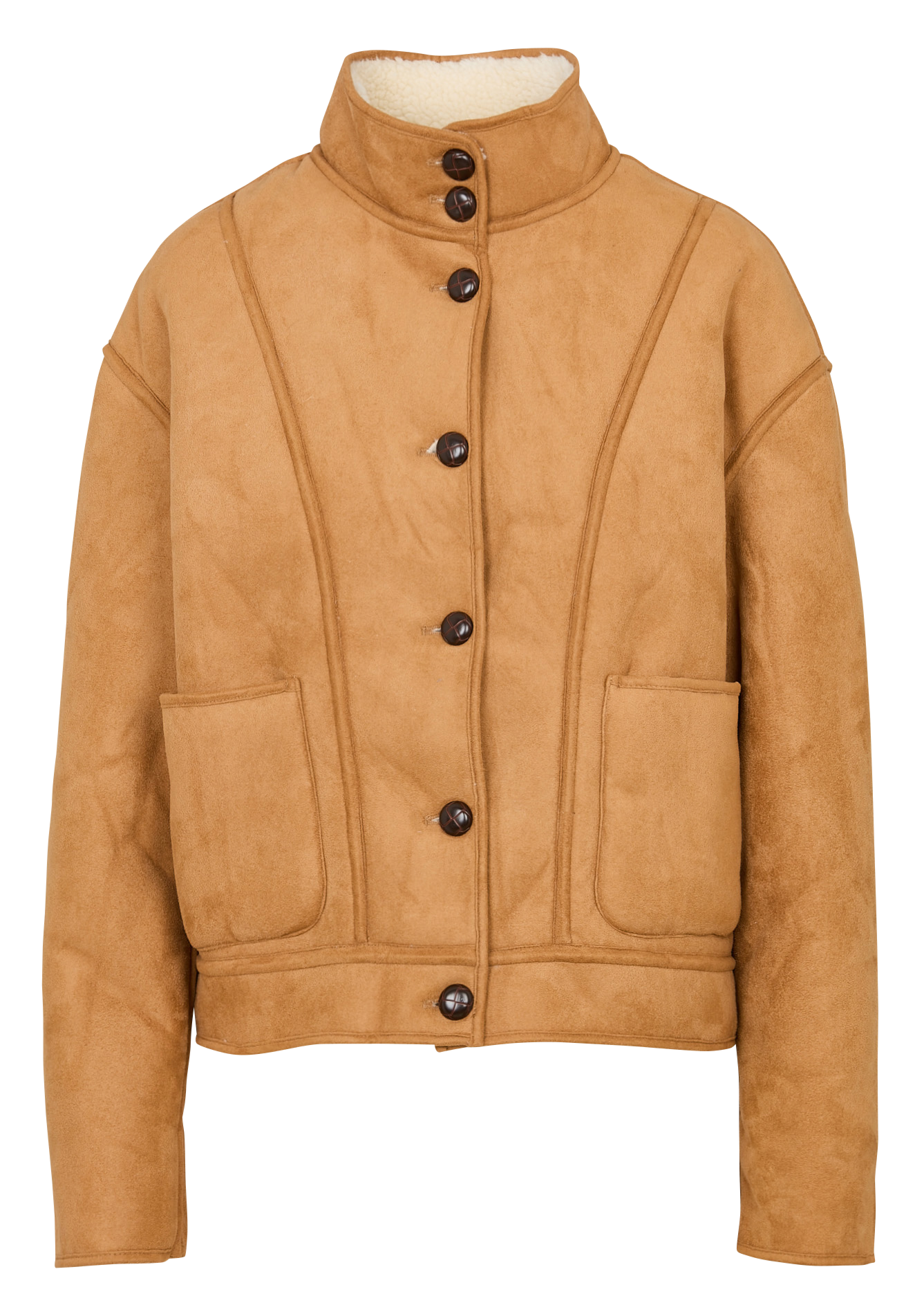 Manteau court col montant LA PETITE ETOILE Marron