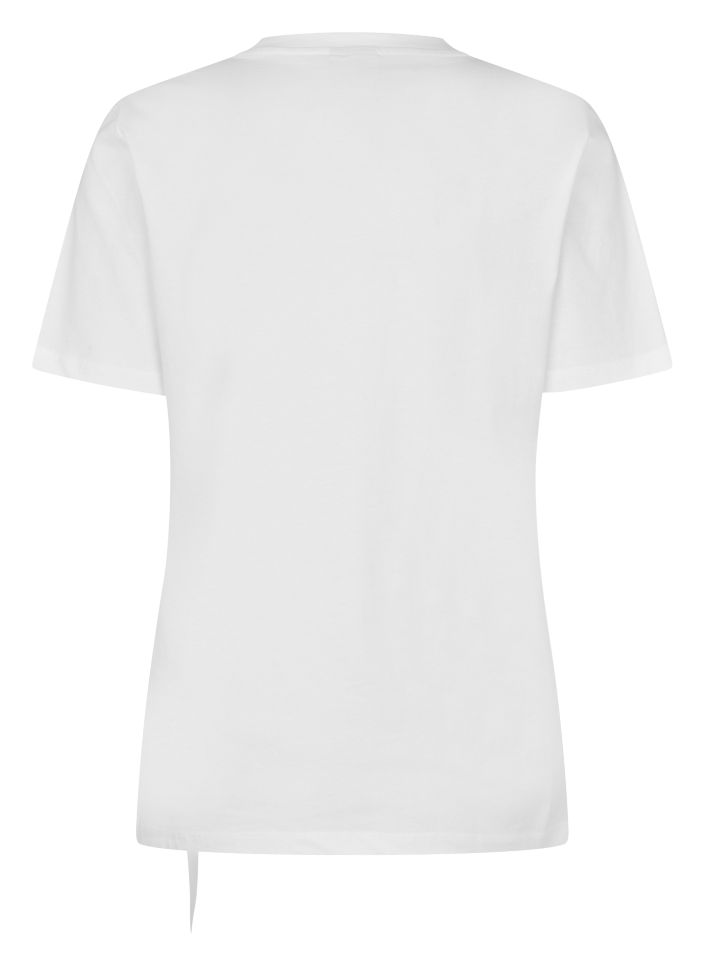 Organic cotton round neck straight top BAUM UND PFERDGARTEN White