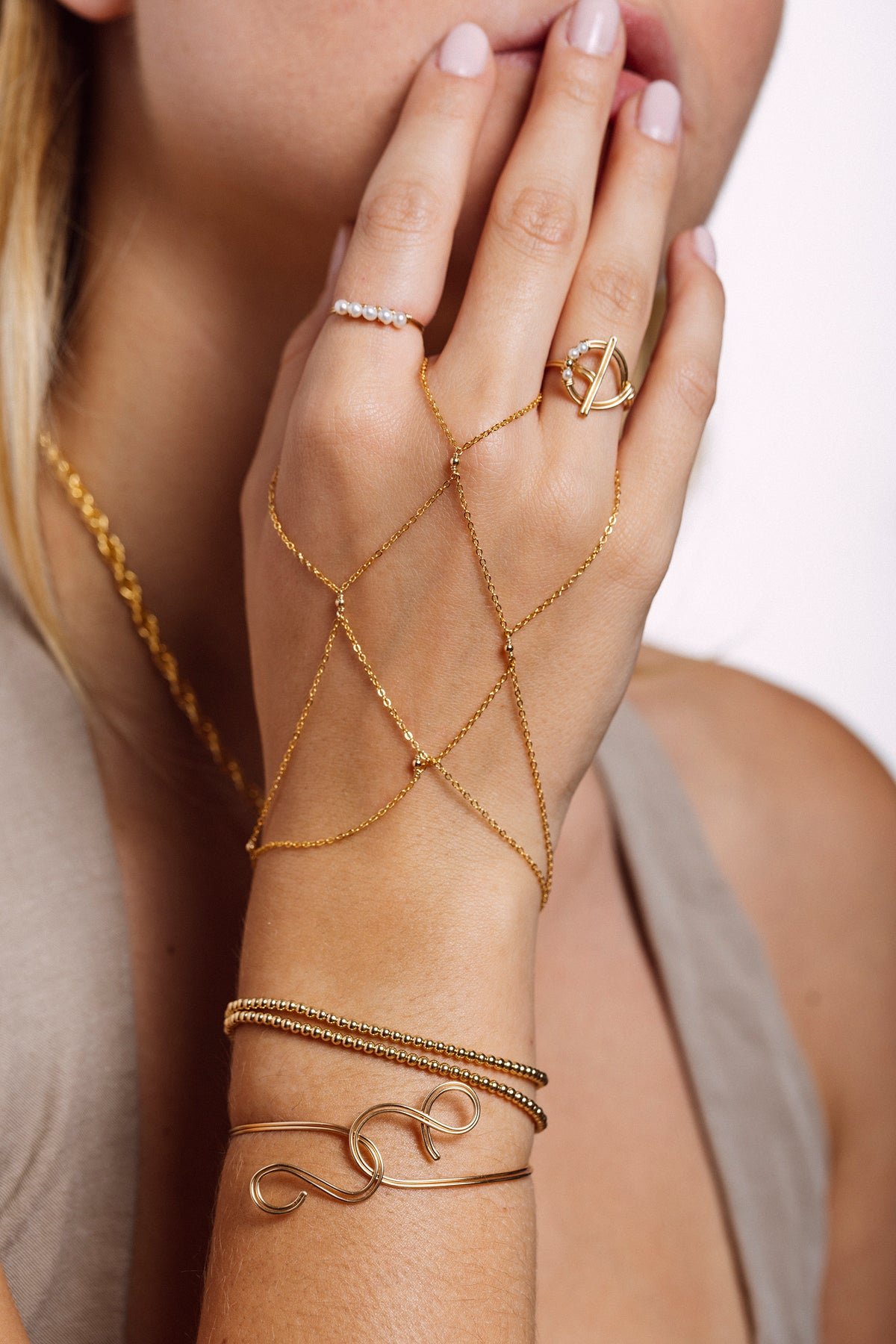 Elna Pearl Ring YAY Golden