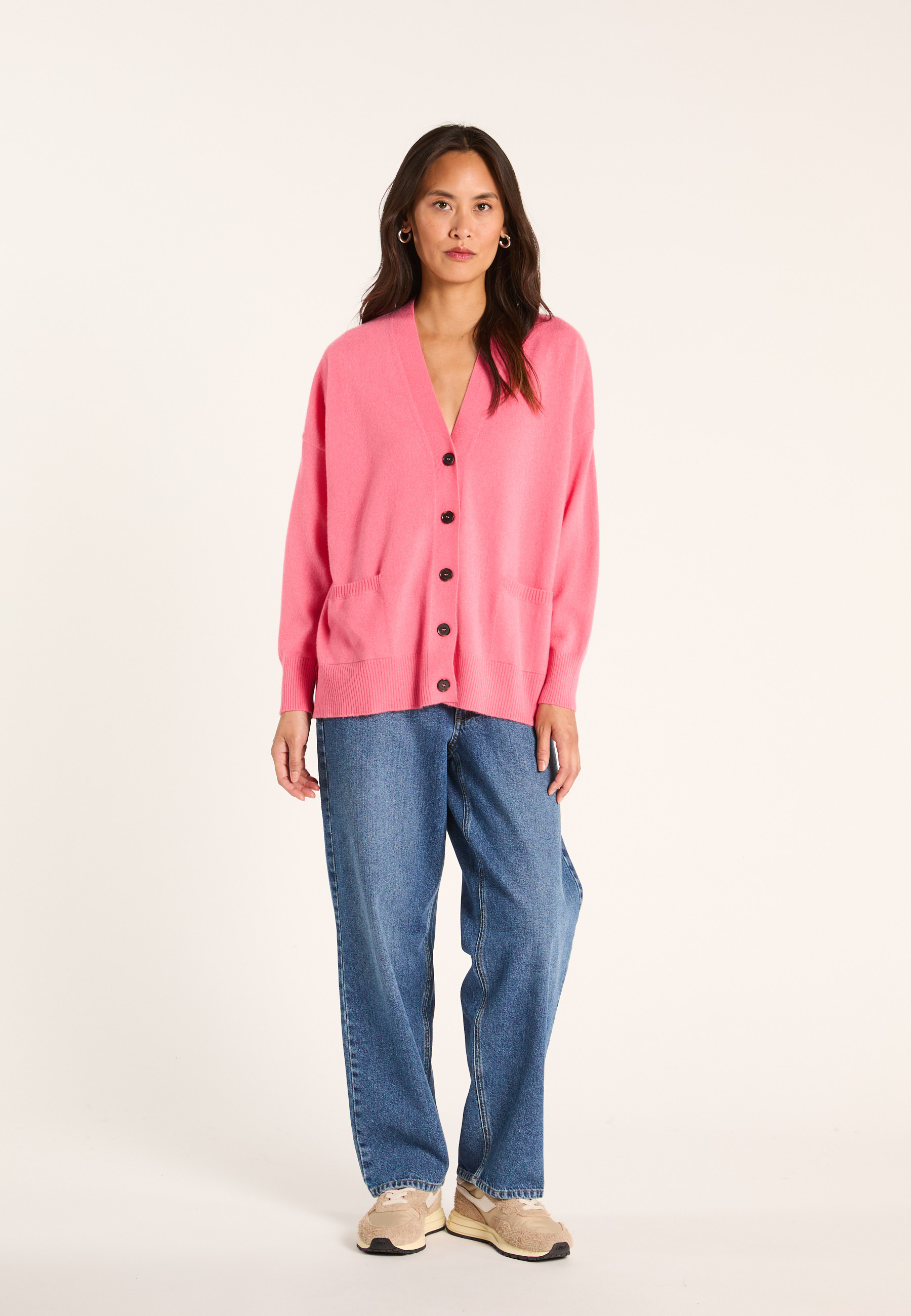 Buttoned cashmere cardigan MAISON MONTAGUT