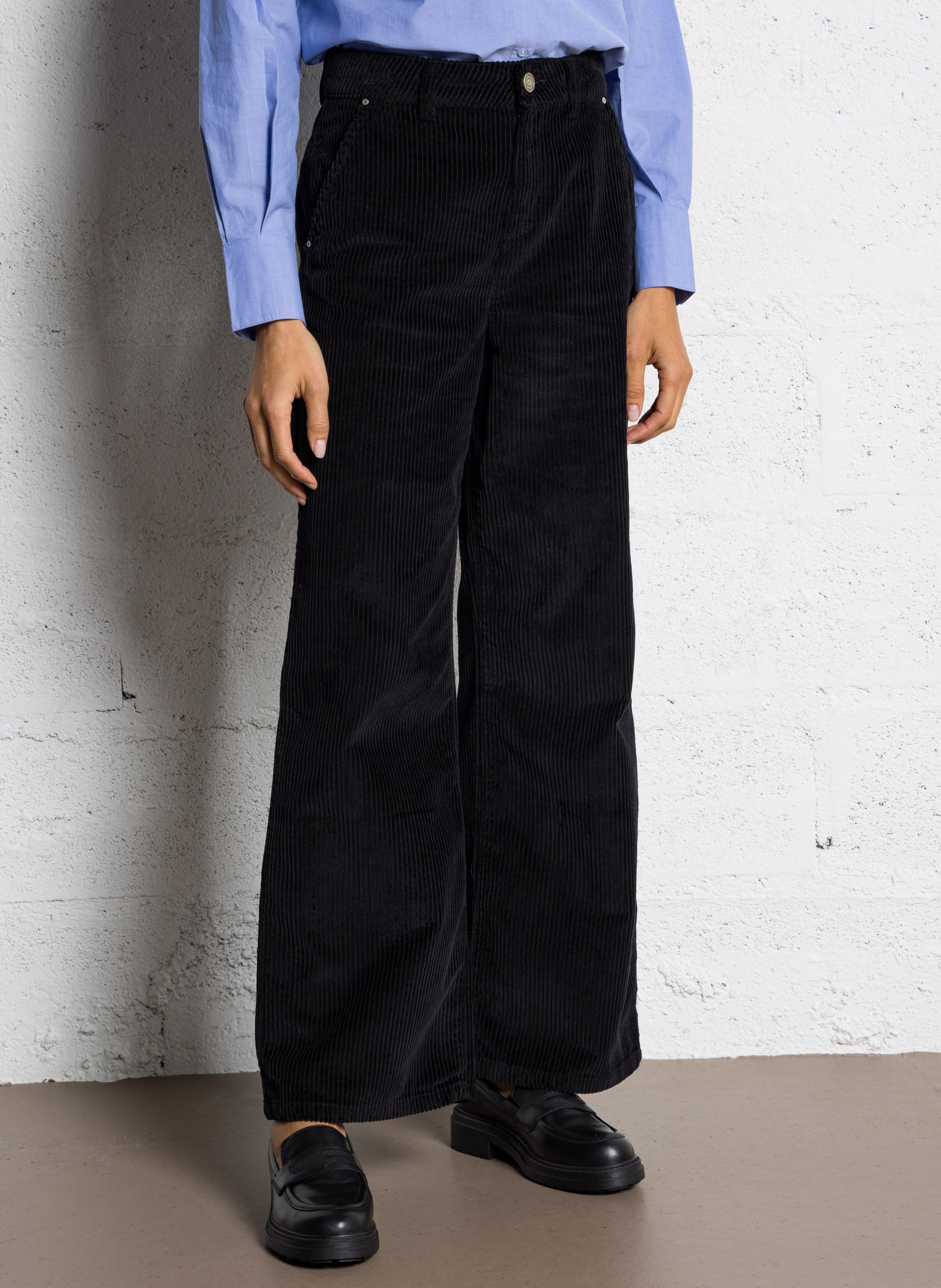 Pantalon large en coton côtelé SUD EXPRESS