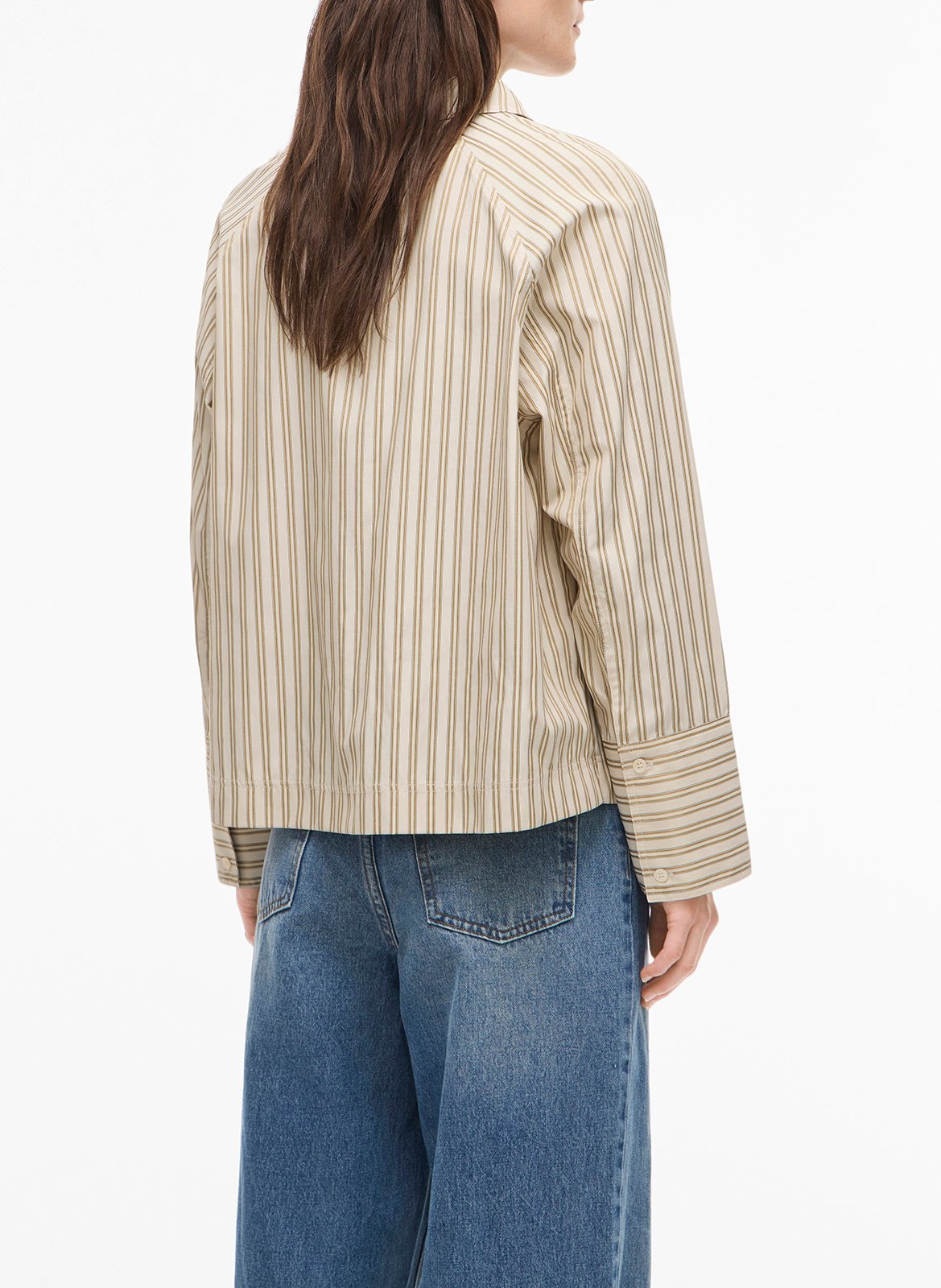 Chemise col classique en coton mélangé ROUGE EDIT Beige