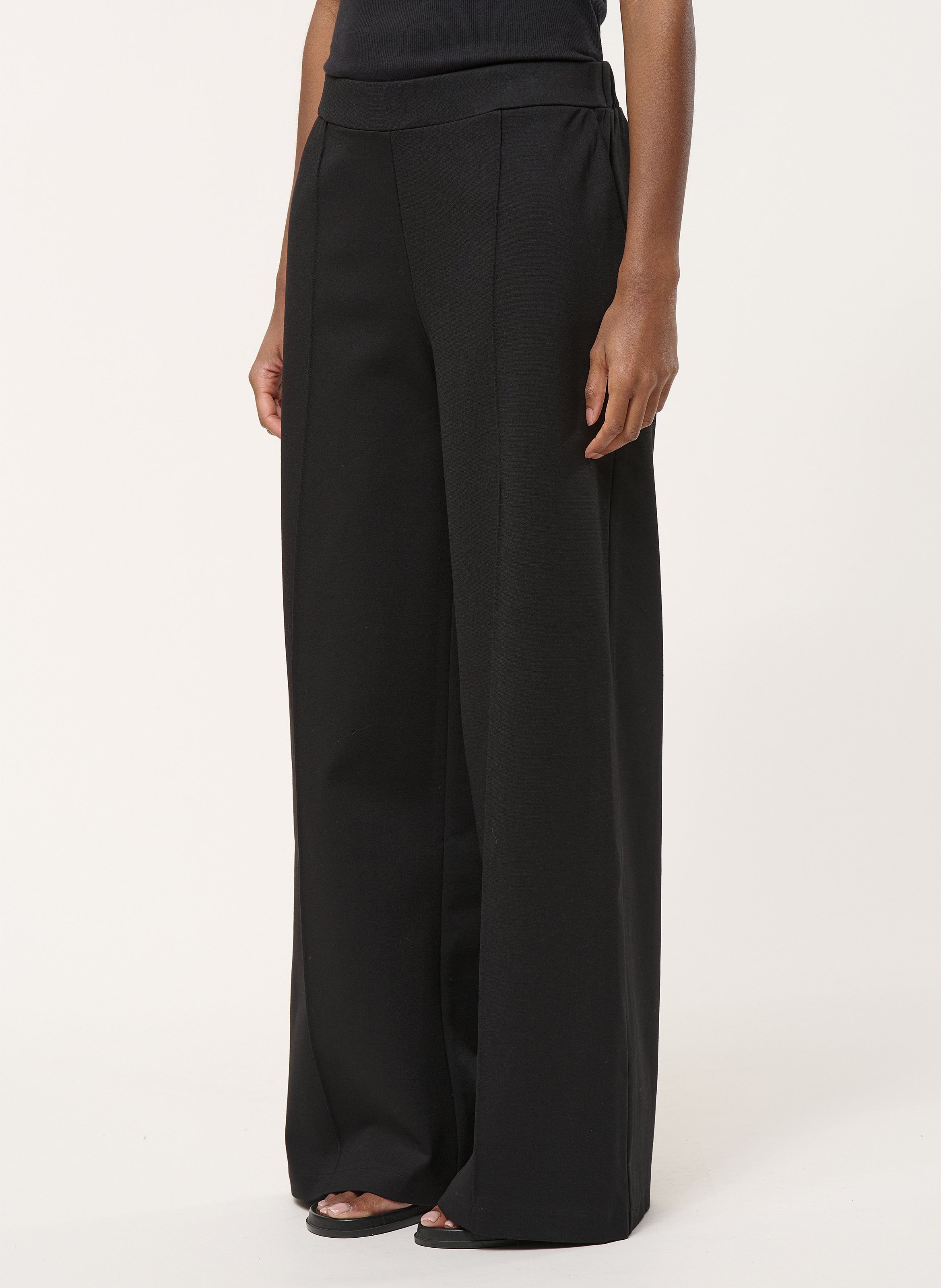 Pantalon large taille haute HUMILITY Noir
