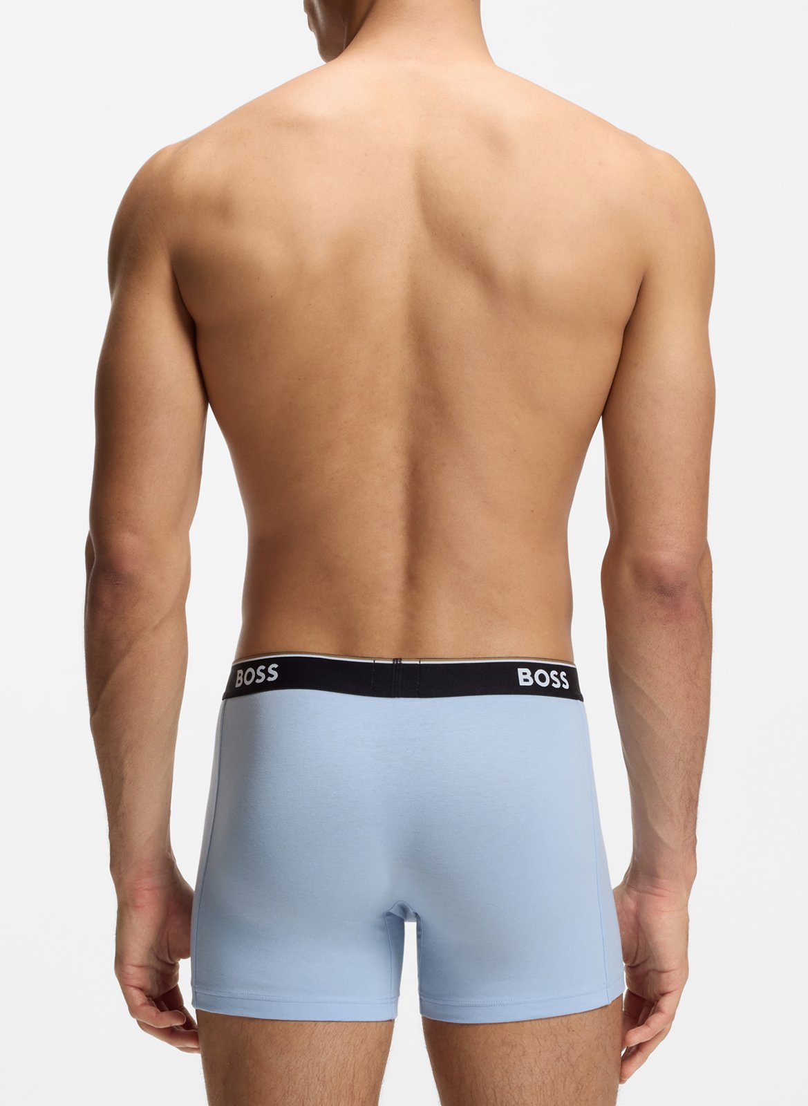Pack of three cotton-blend boxers BOSS Blue
