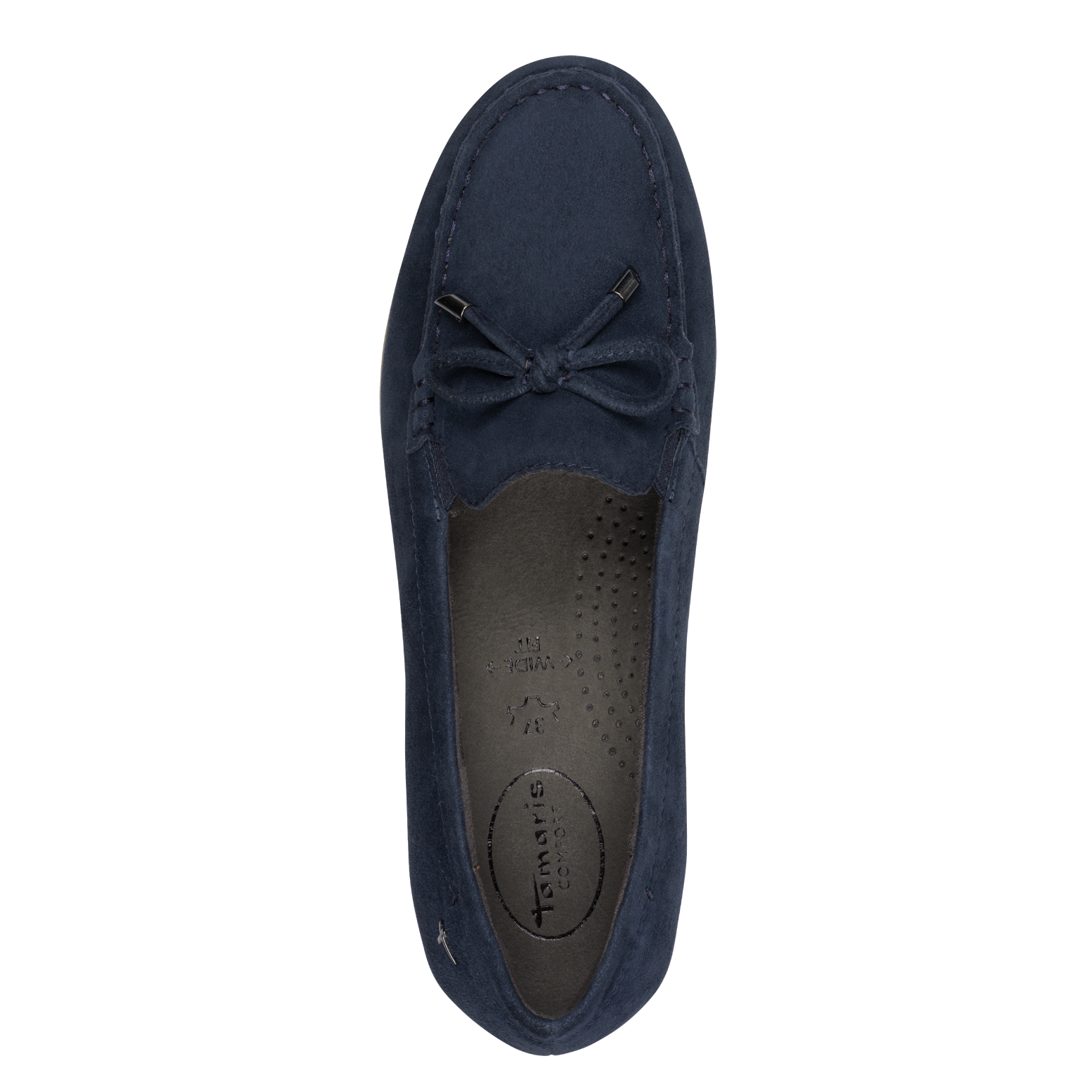 Leather loafers TAMARIS Blue