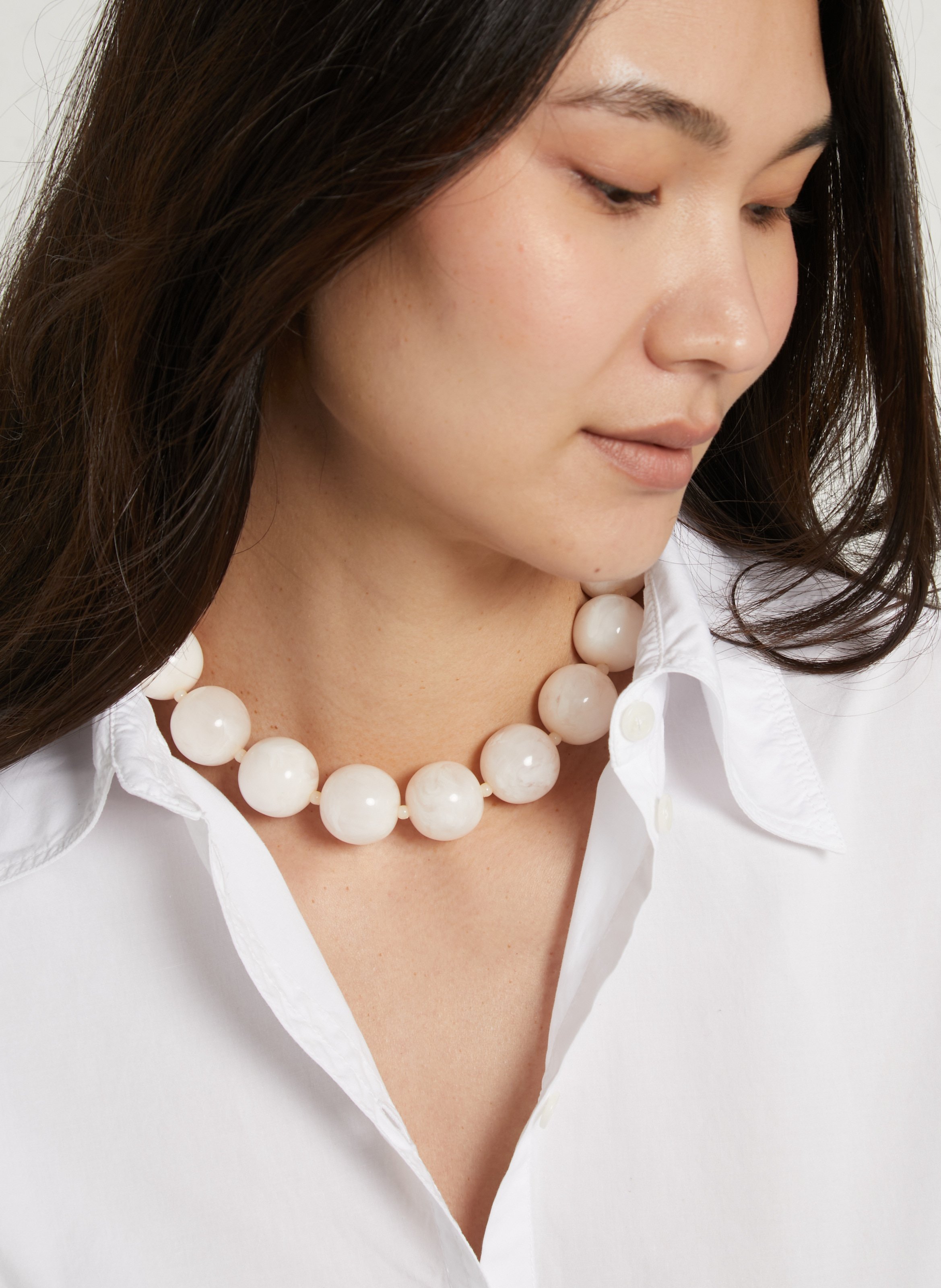 Perlenhalskette FEEKA Beige