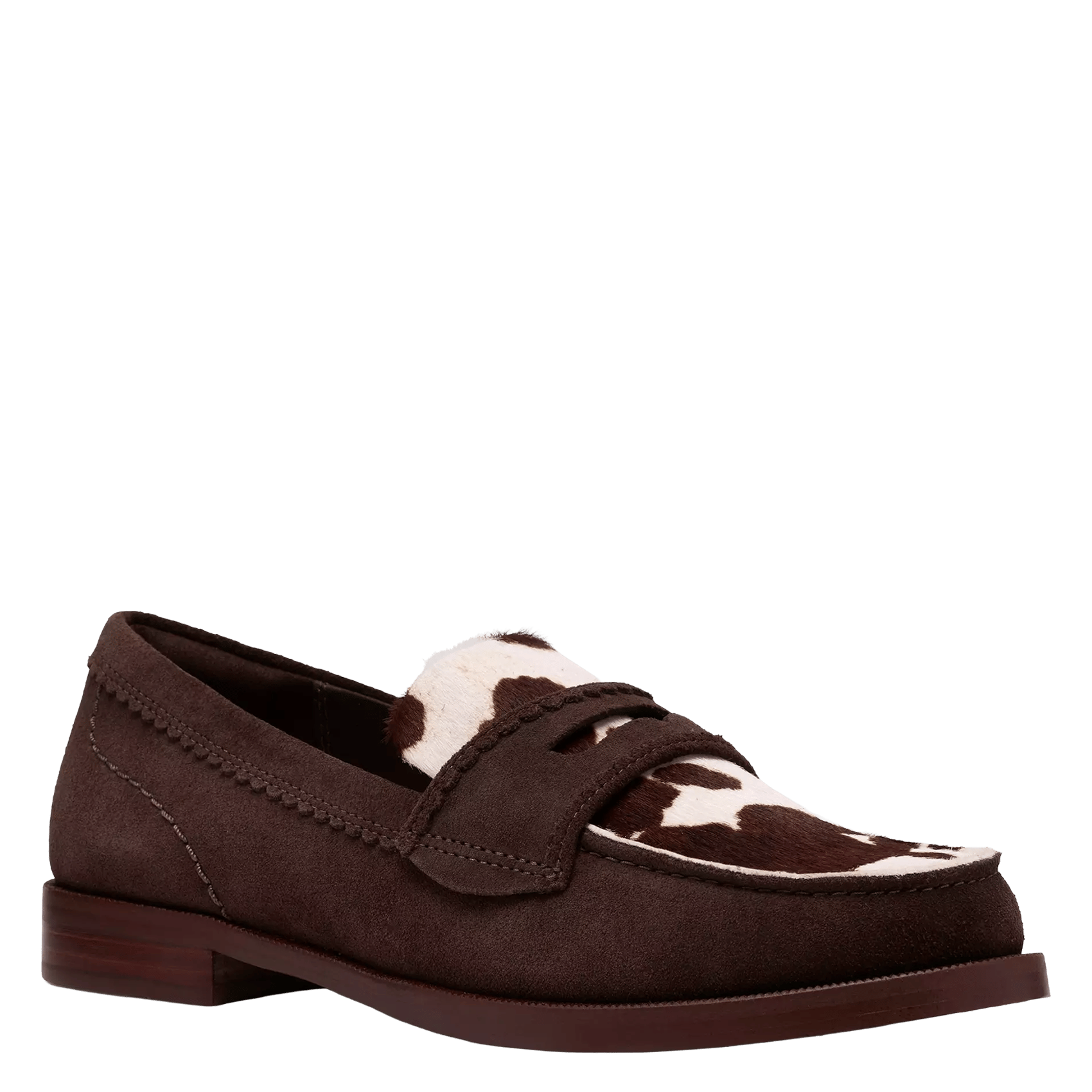 Printed leather loafers CLARKS Multicolored