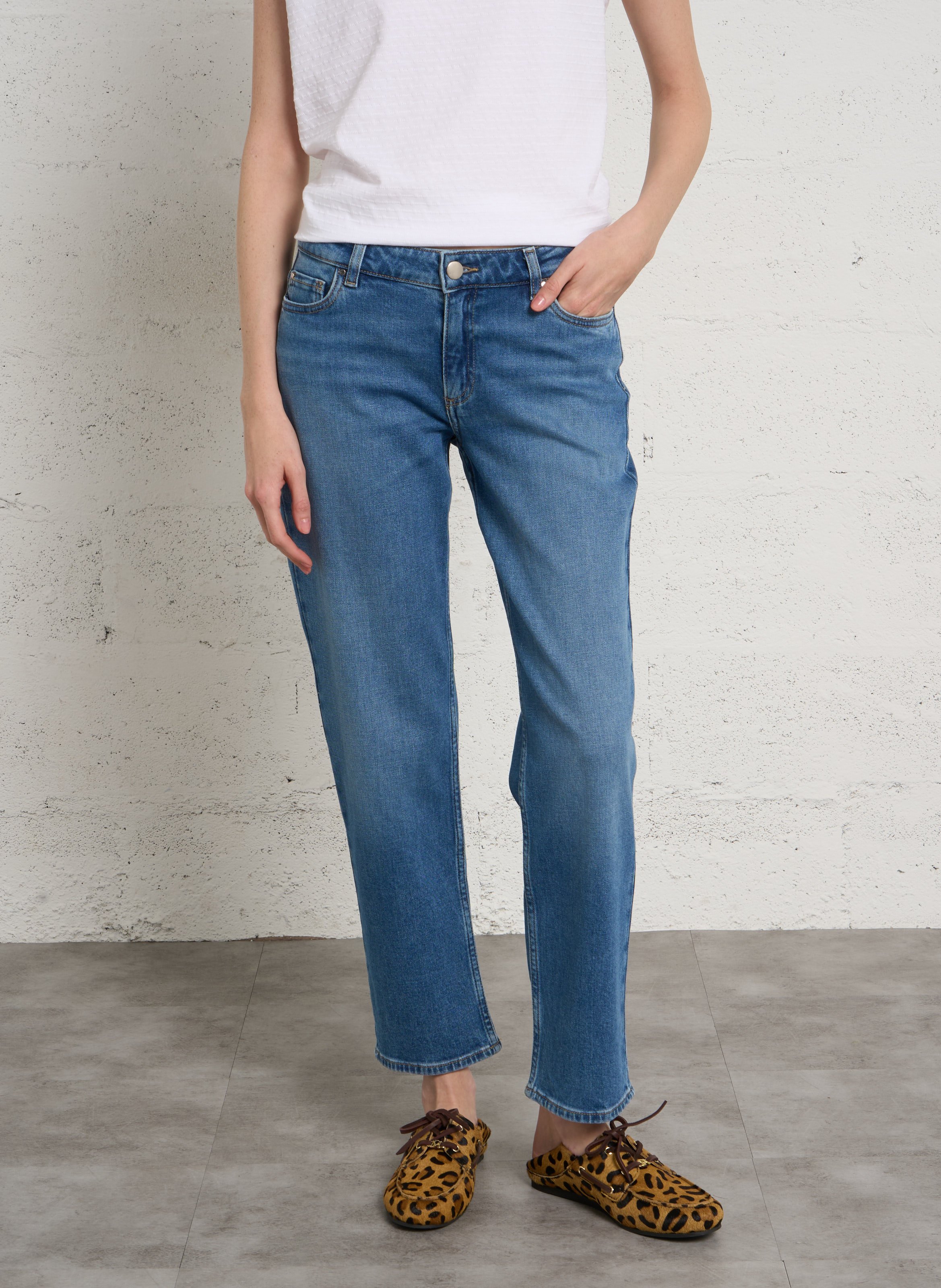 Rechte jeans - katoenblend MAISON 123 Blauw