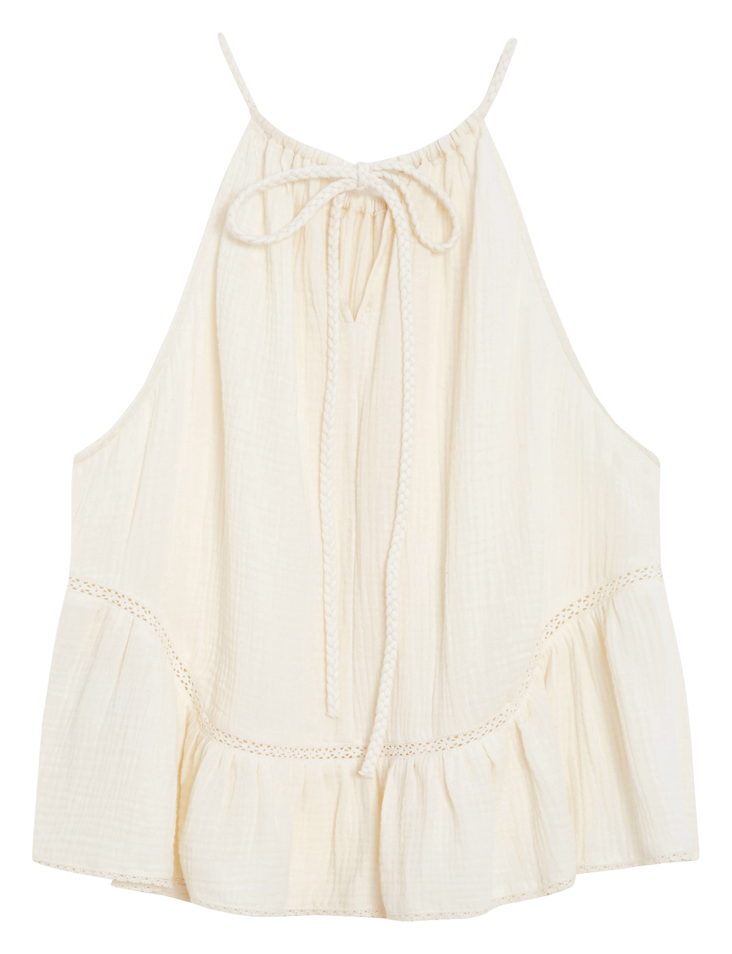 Aimee - Plumetis-Oberteil GRACE ET MILA Weiss