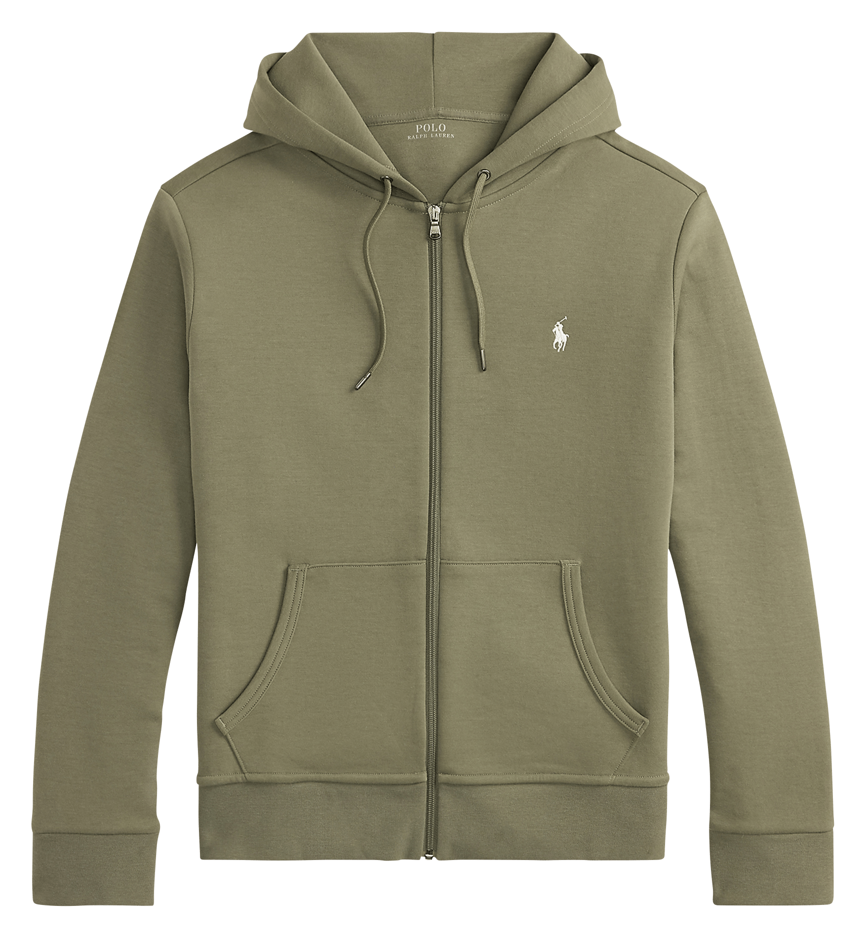 Sweat zippé à capuche en coton doux POLO RALPH LAUREN Vert