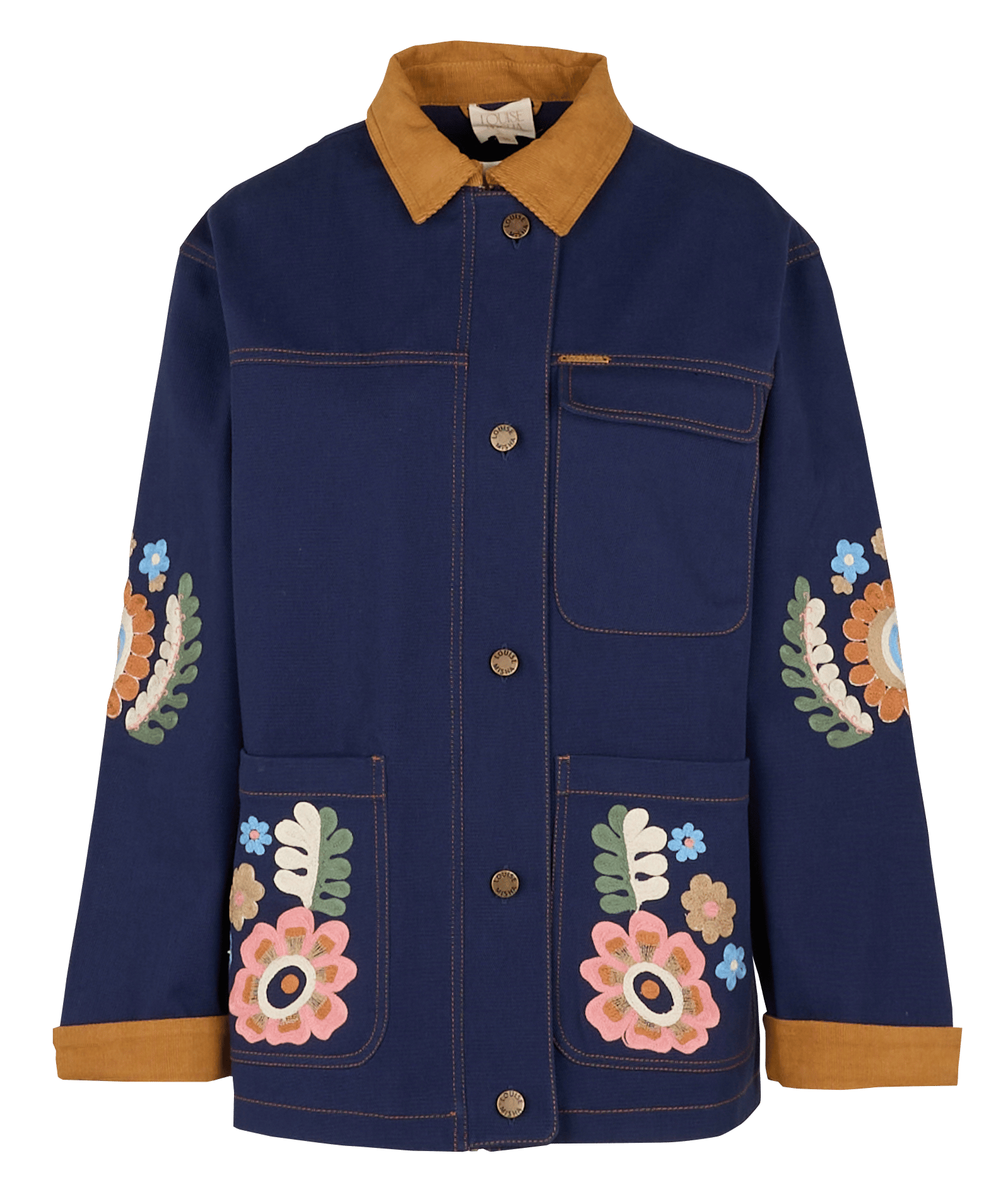 Relaxed-fit jacket with decorative details LOUISE MISHA Blue