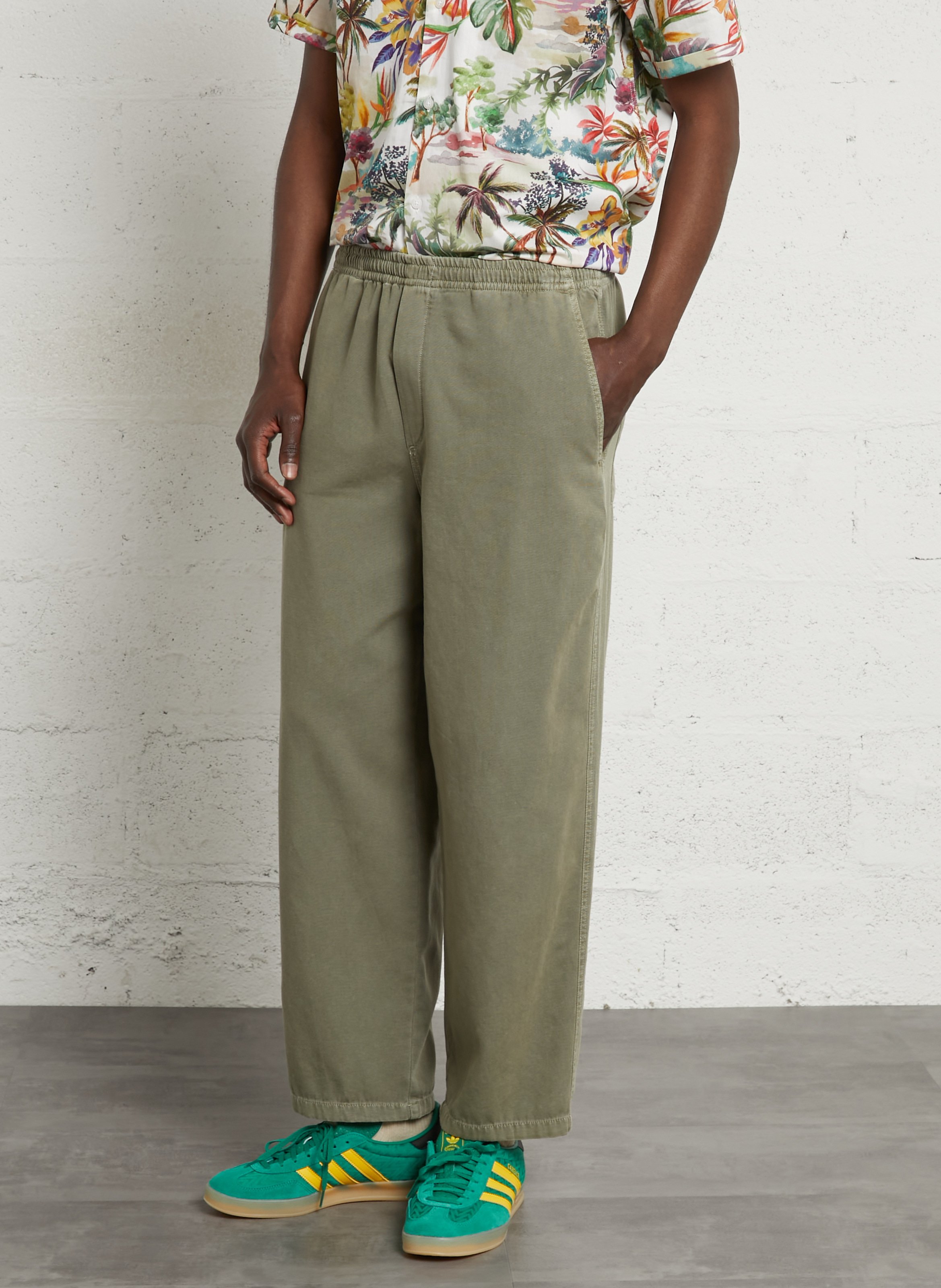 Slim-fit cotton cargo pants AMERICAN VINTAGE Green
