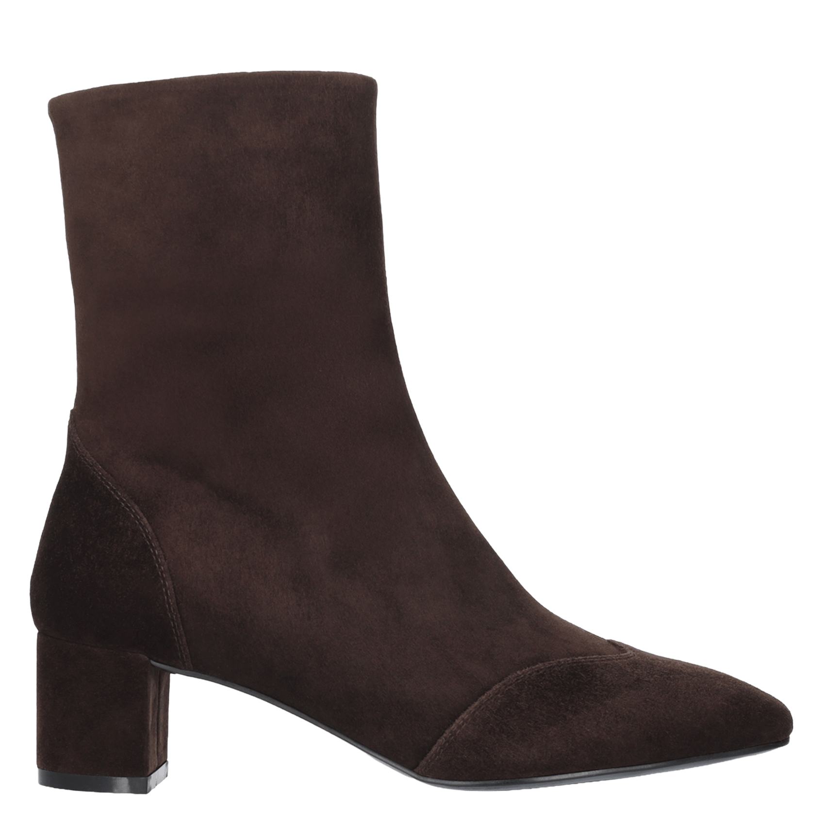 Stiefeletten mit eckiger Spitze aus Wildleder BIBI LOU Braun