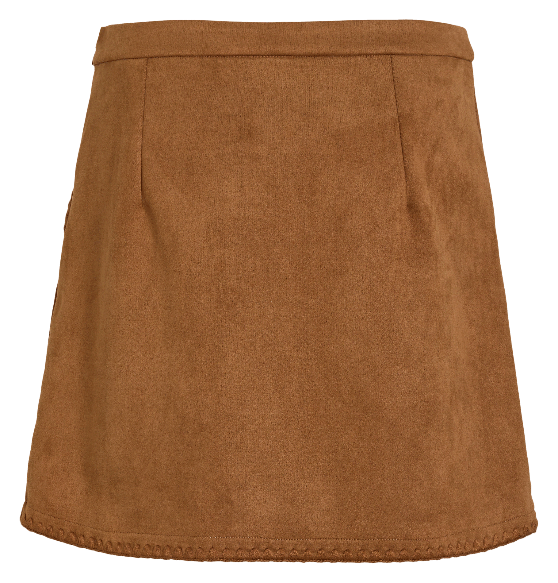 Jupe courte en velours VILA Marron