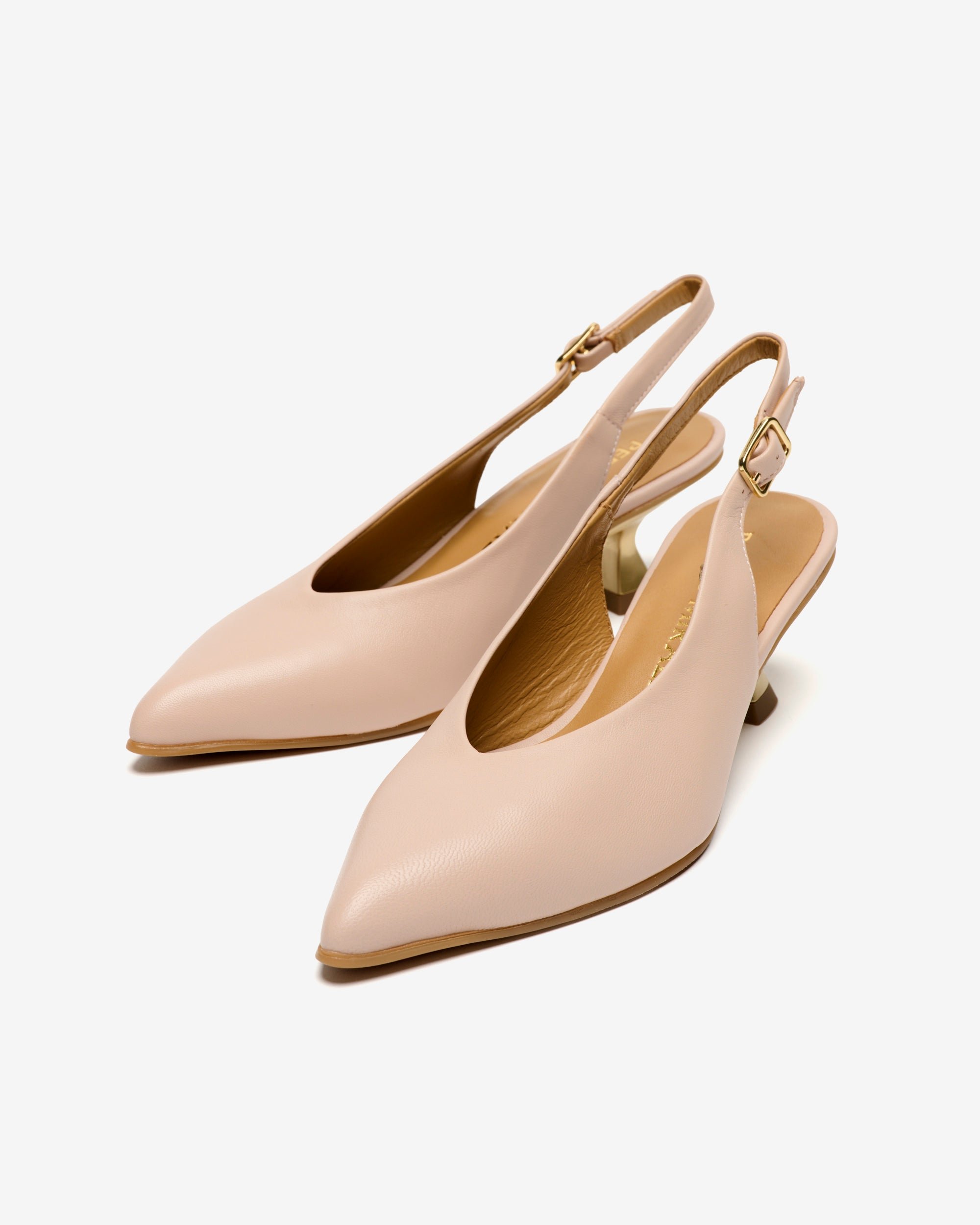 Pink leather high heels PEDRO MIRALLES Pink