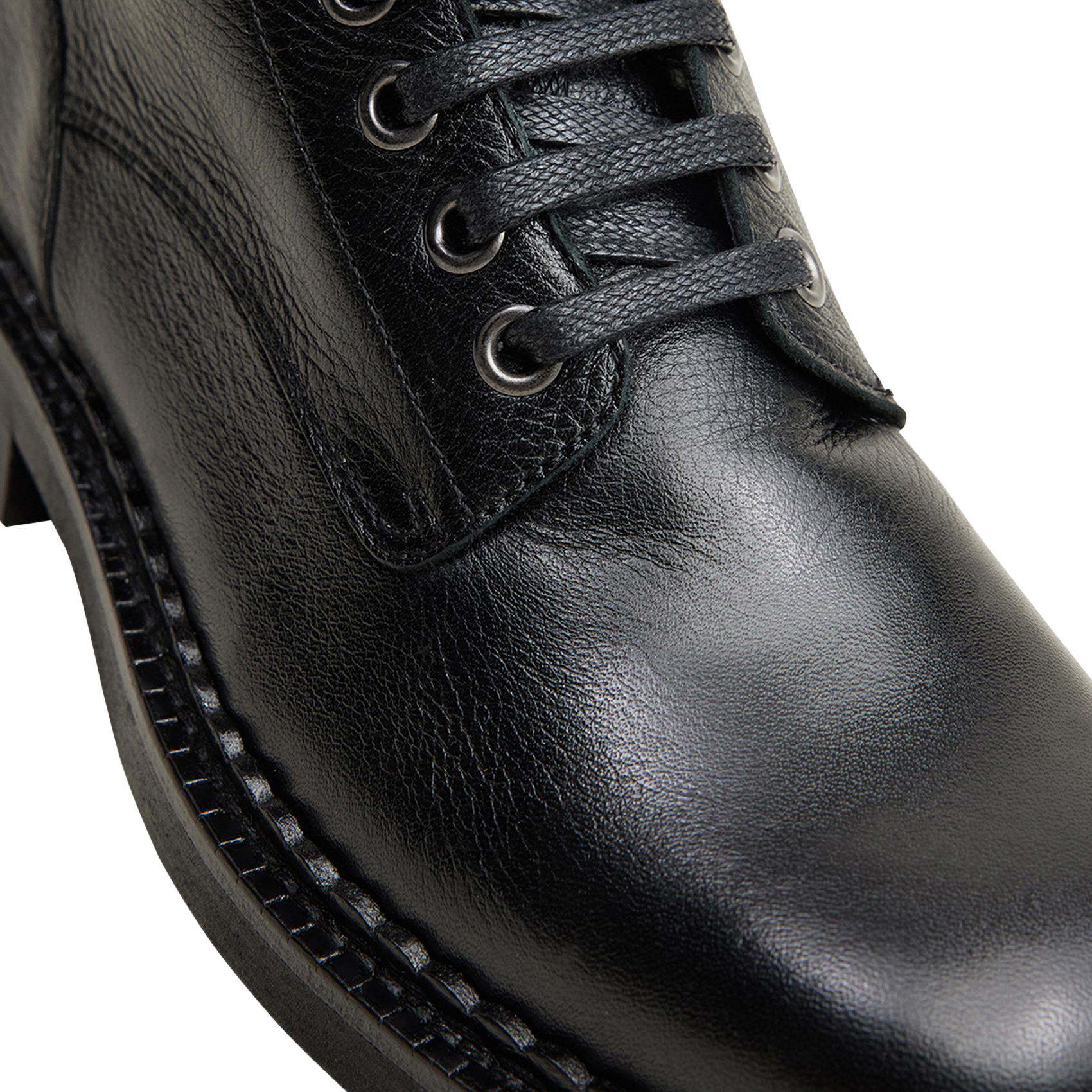 Lace-up leather ankle boots | Black JONAK Women