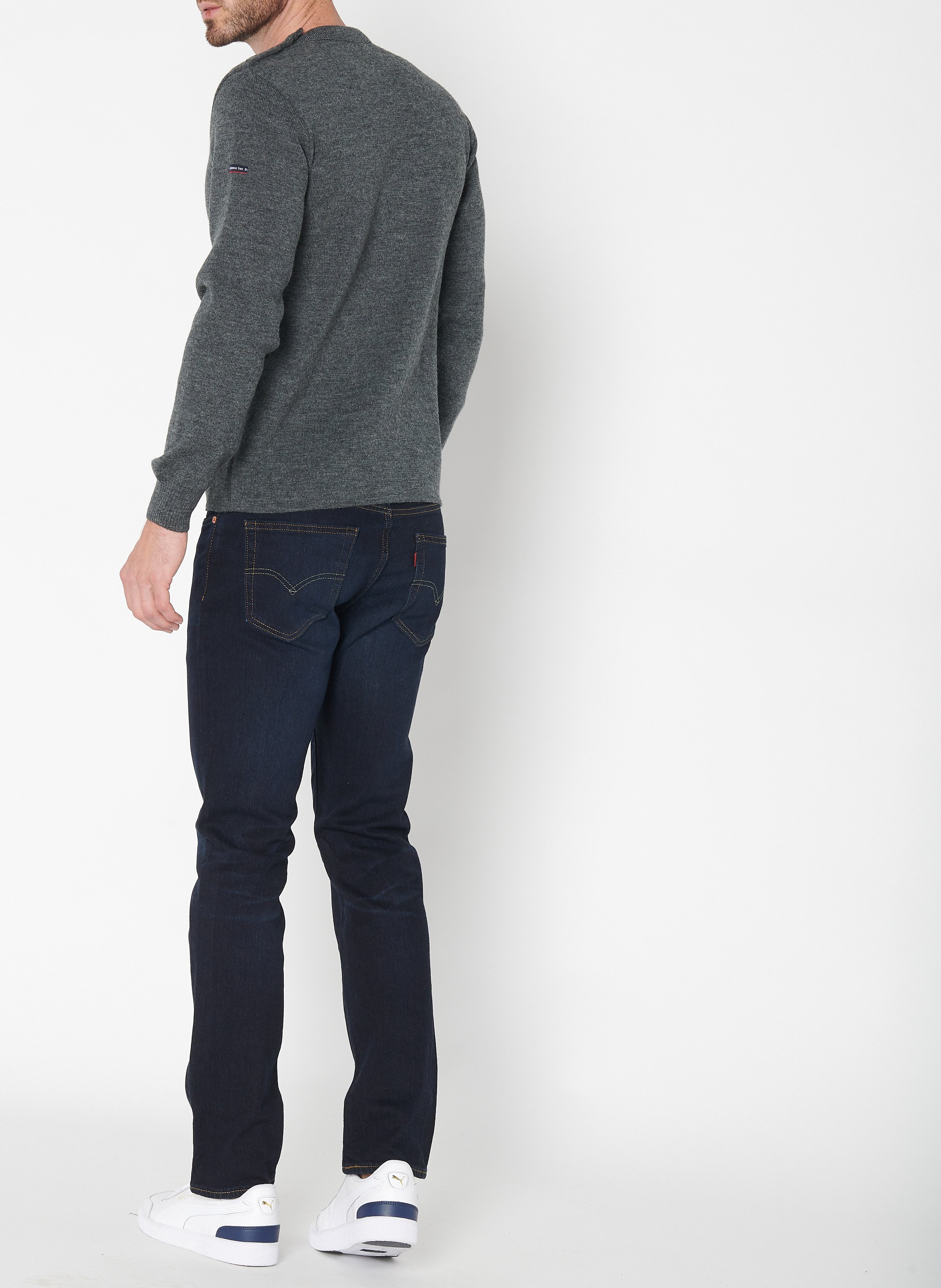 Rundhalspullover aus Wolle, Regular Fit ARMOR LUX Grau