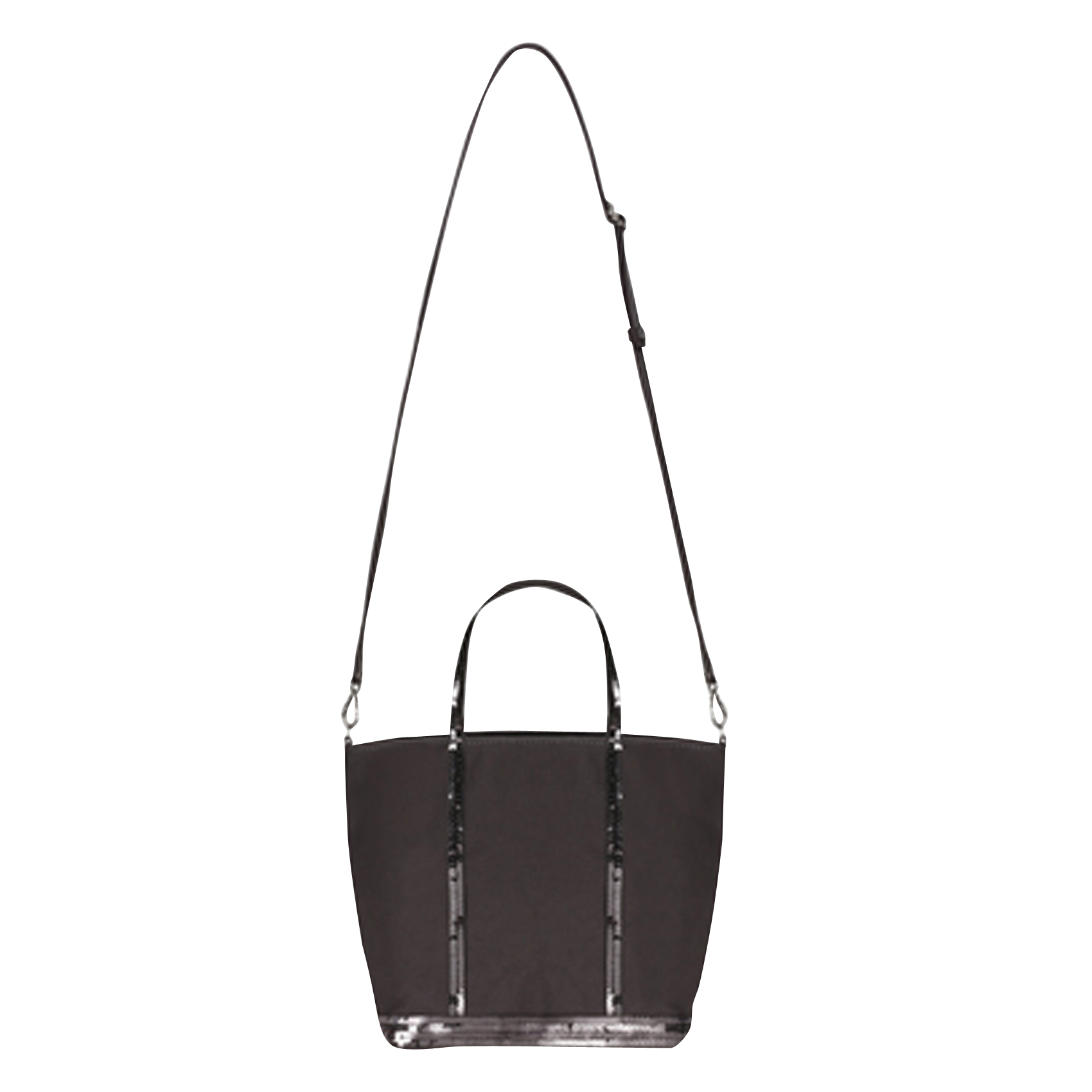 Mini cotton tote bag with sequins VANESSA BRUNO Grey