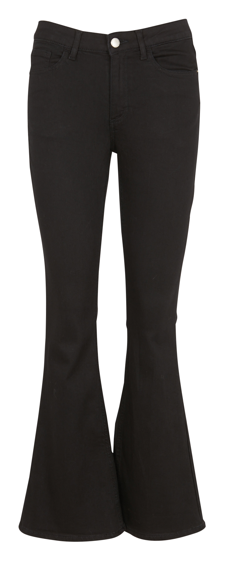 Flared Jeans aus Baumwoll-Mix VILA Schwarz